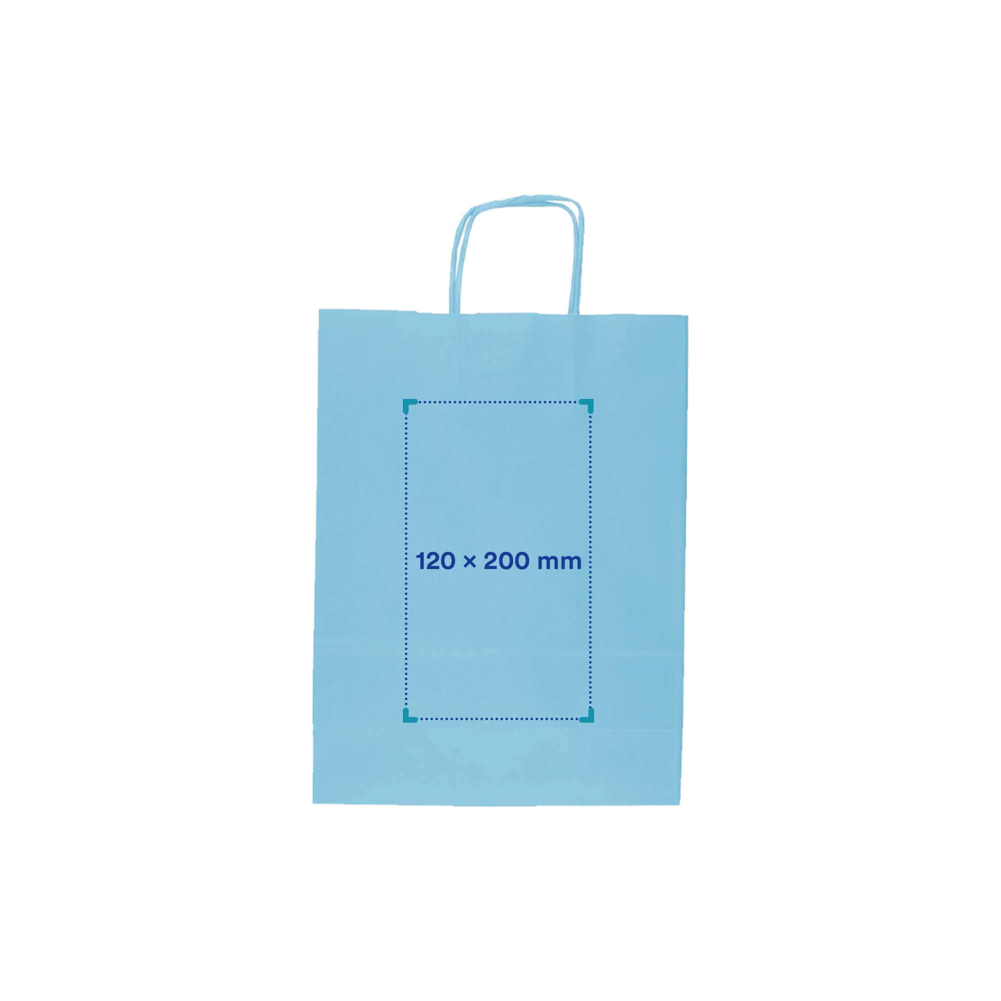 Sac en papier coloré | A4 | Petite quantité | Jusqu'à 3 couleurs d'impression