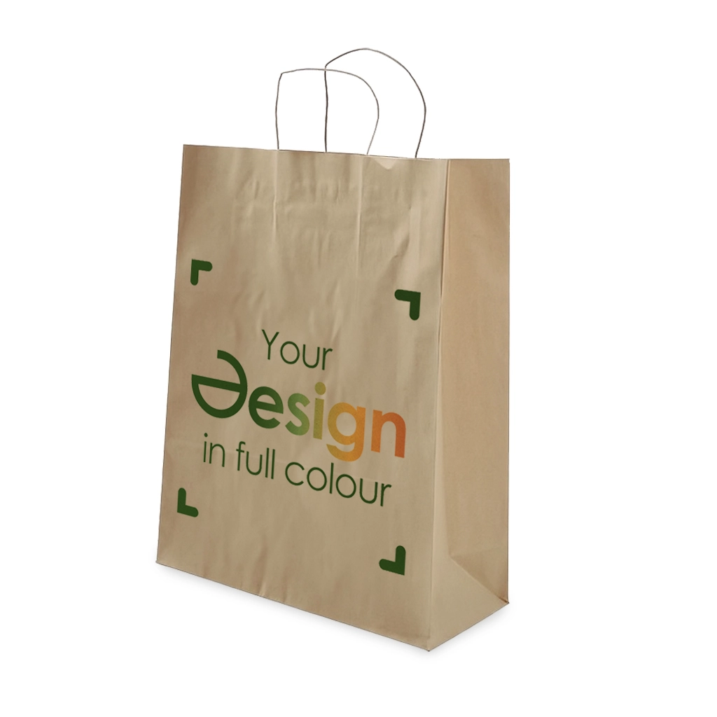 Sac en papier - A3 | Marron ou blanc | Fabriqué en Europe
