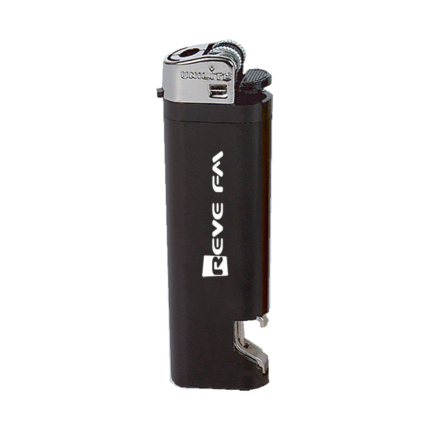 Briquet | Plastique et acier | Avec décapsuleur | Quadrichromie