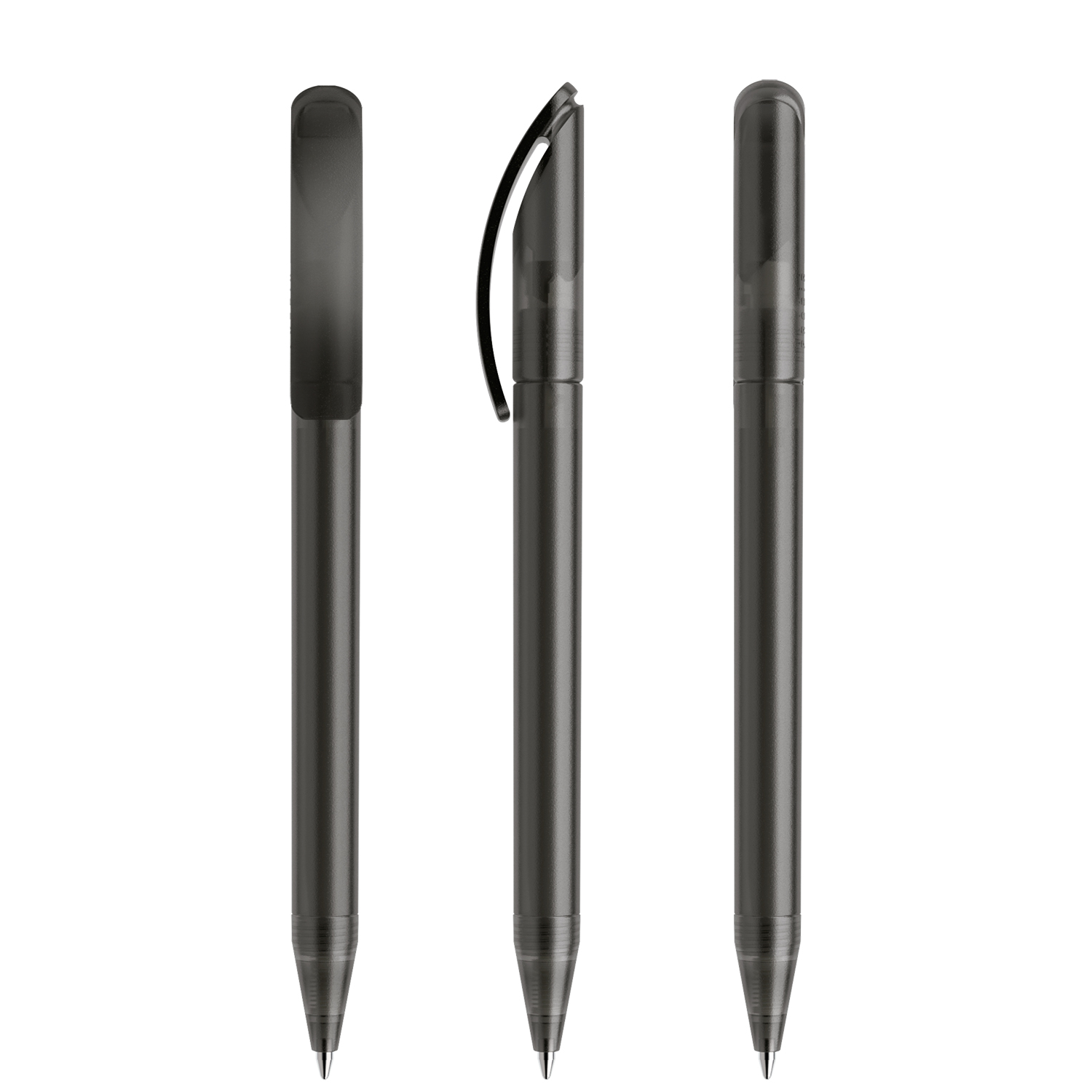 Stylo à bille transparent Prodir | Encre bleue ou noire | Impression jusqu'à 4 couleurs
