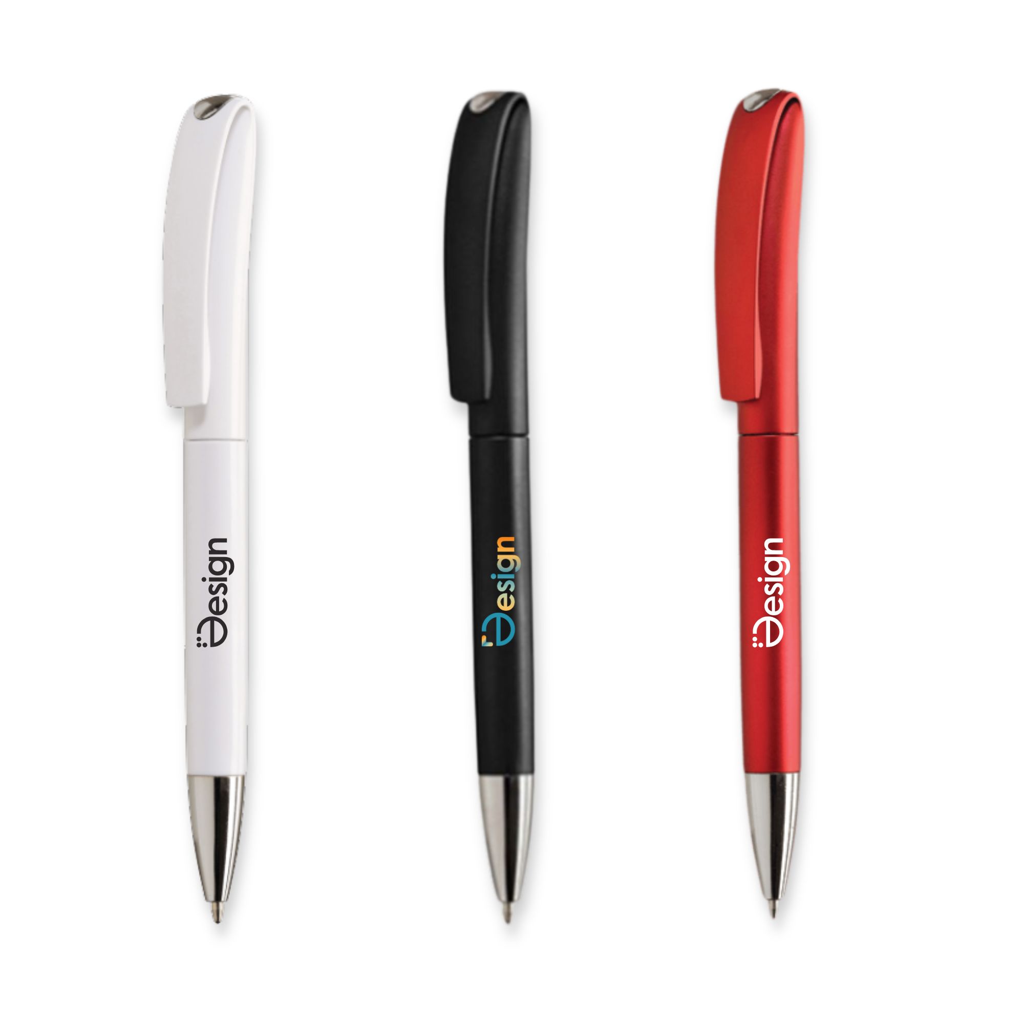 Stylo - Métallique | Écriture bleue | Quadrichromie