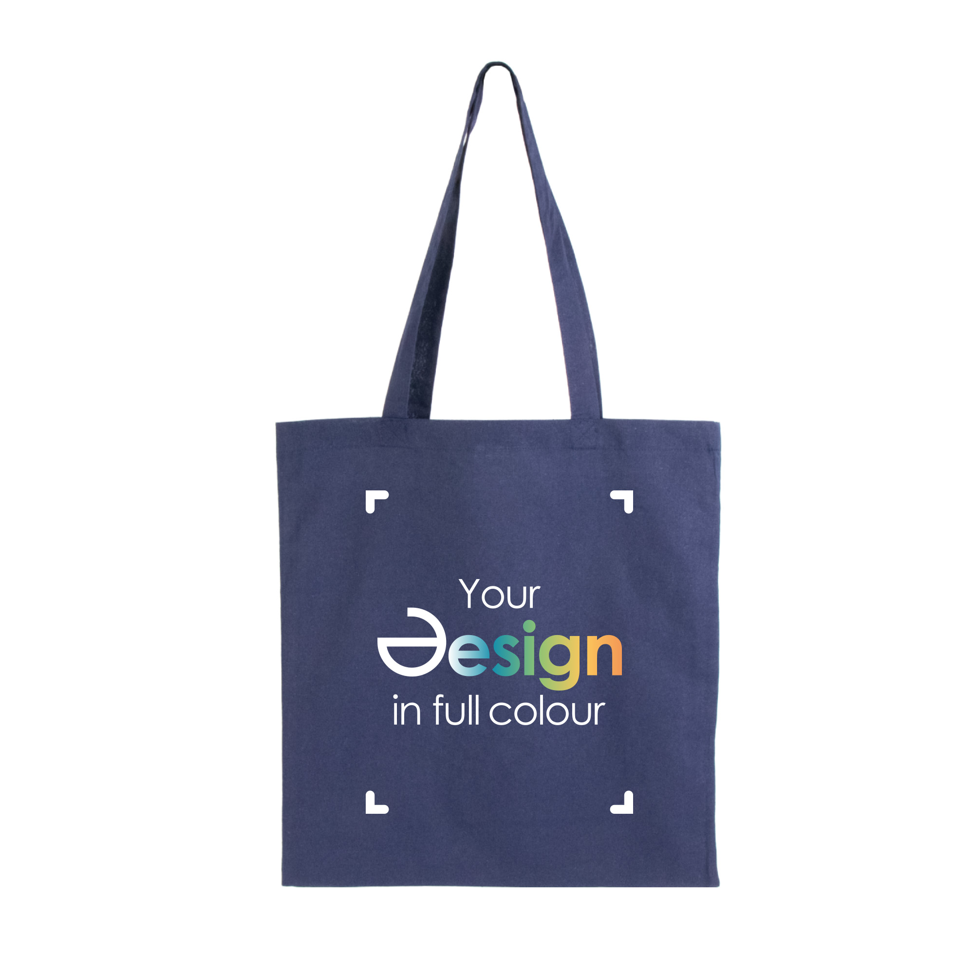 Sac en coton coloré | 140 g/m2 | Grande surface d'impression