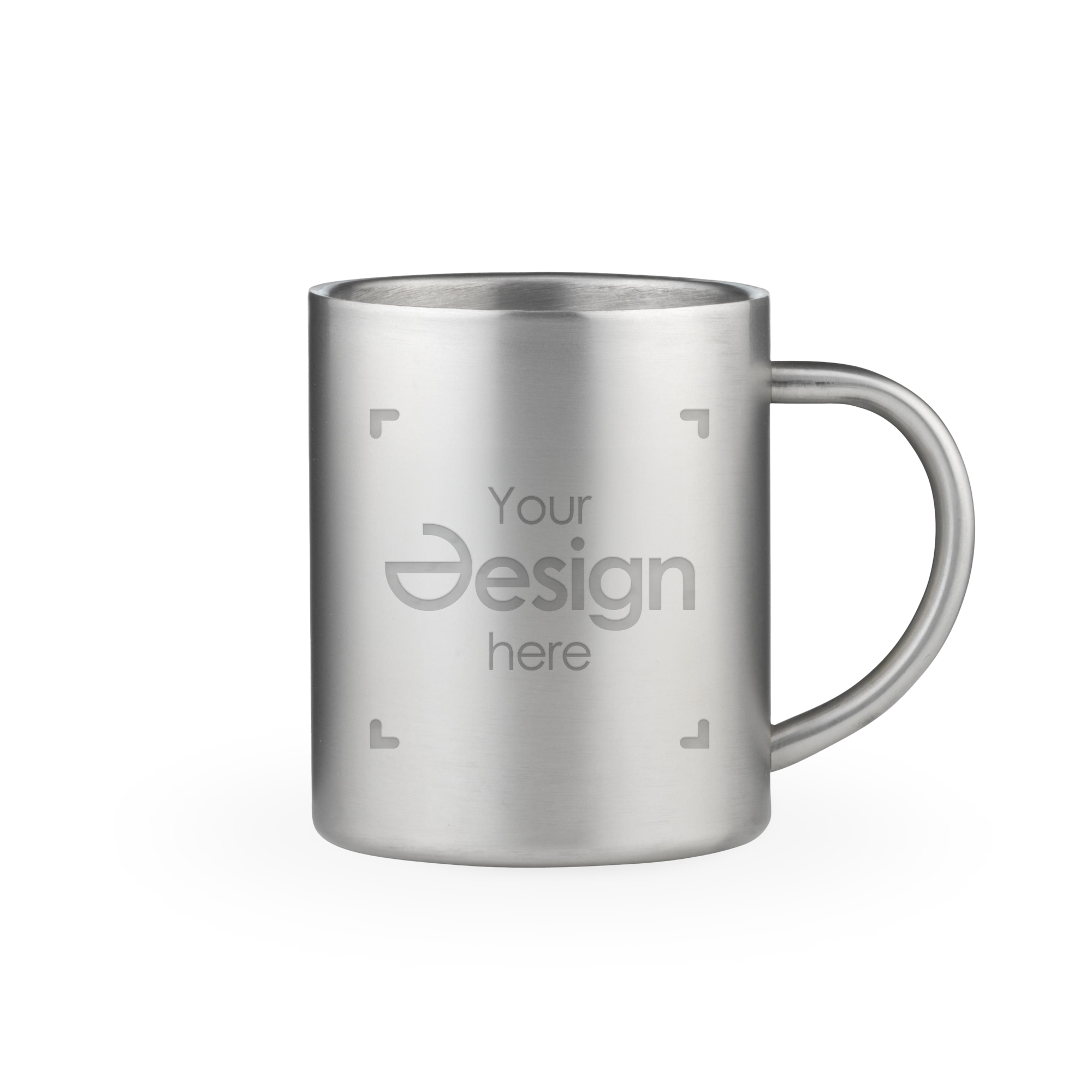 Mug double paroi - 300 ml | Acier inoxydable recyclé | Gravure