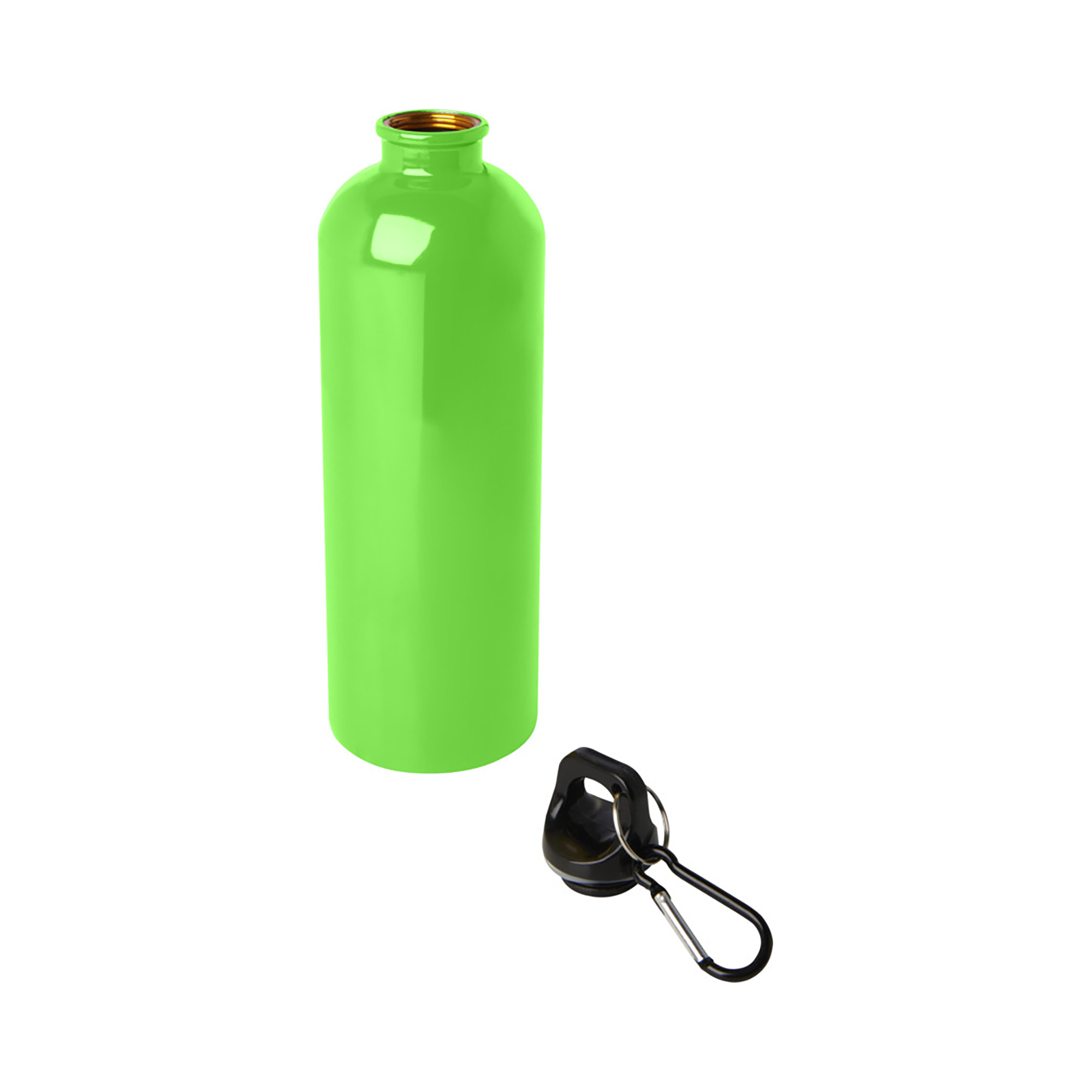 Gourde – 750 ml | Acier Inox Recyclé | Simple Paroi | Mousqueton