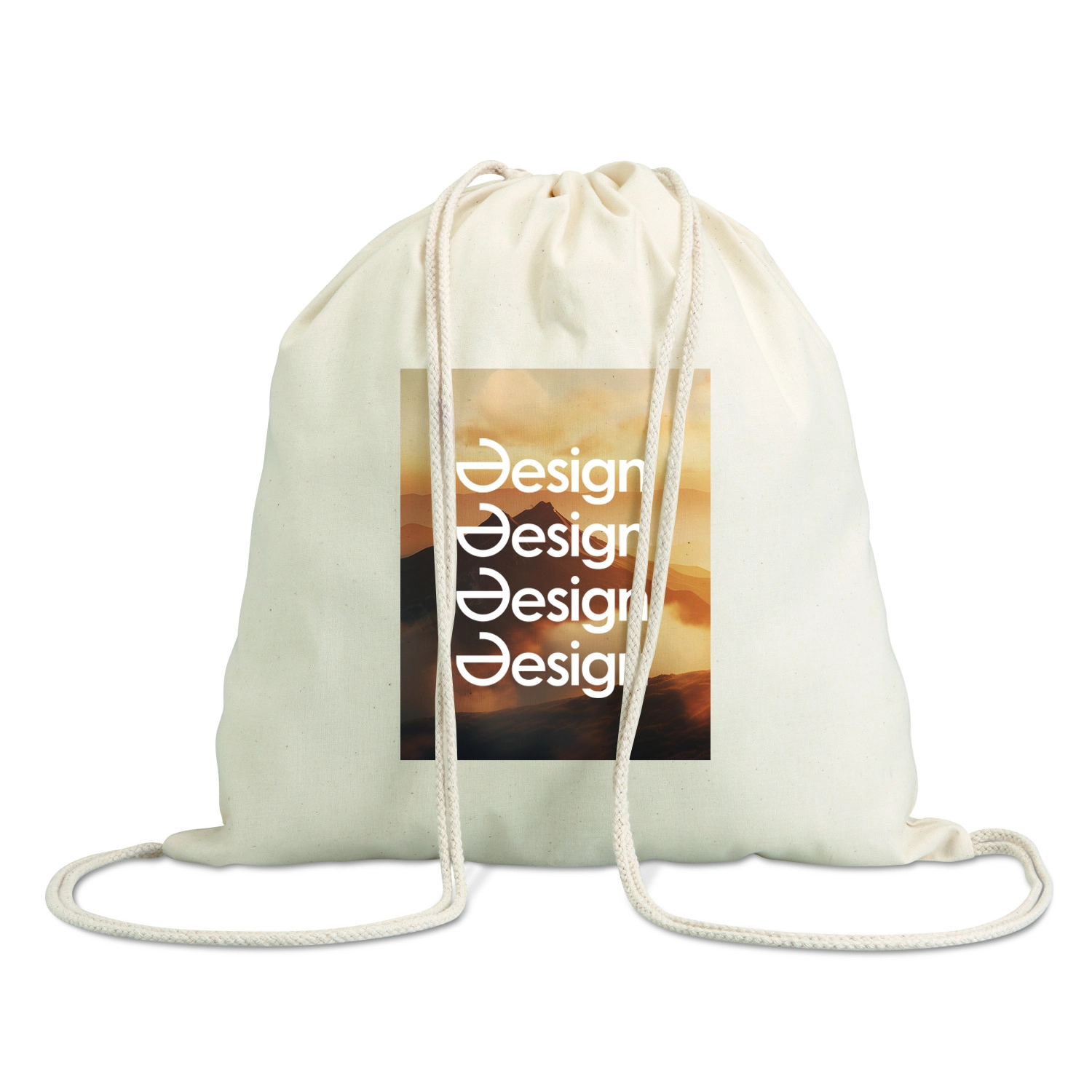 Sac à dos en coton - Recyclé | 140 gr/m2 | Quadrichromie