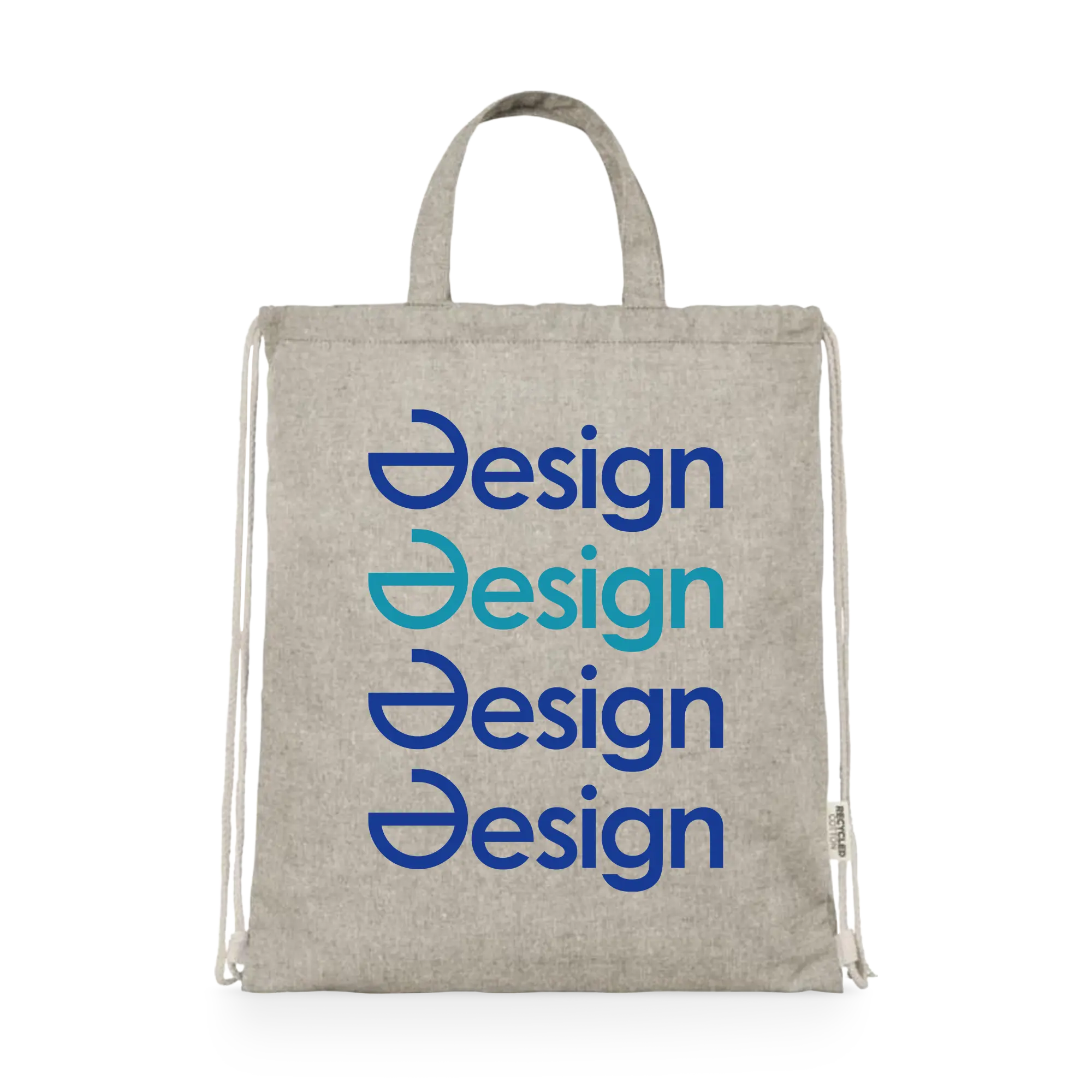 Sac à dos en coton - Recyclé | Poignée de transport supplémentaire | 150 gr/m2