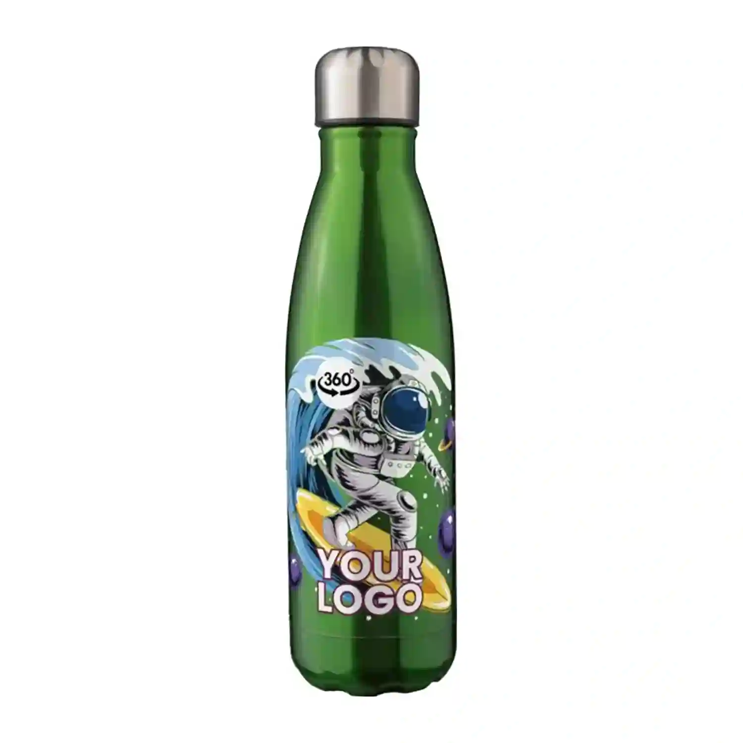 Bouteille Isotherme – 500 ml | Acier Inoxydable Recyclé | Double Paroi | Impression 1 Couleur & Quadrichromie