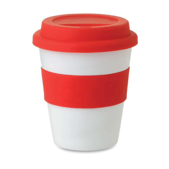 Tasse avec bande - 350 ml | Simple paroi | PP