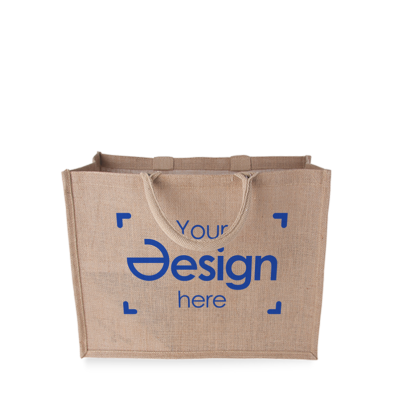 Sac shopper en jute | 240 g/m2 | H34 x 43 x 20 cm | Grand format
