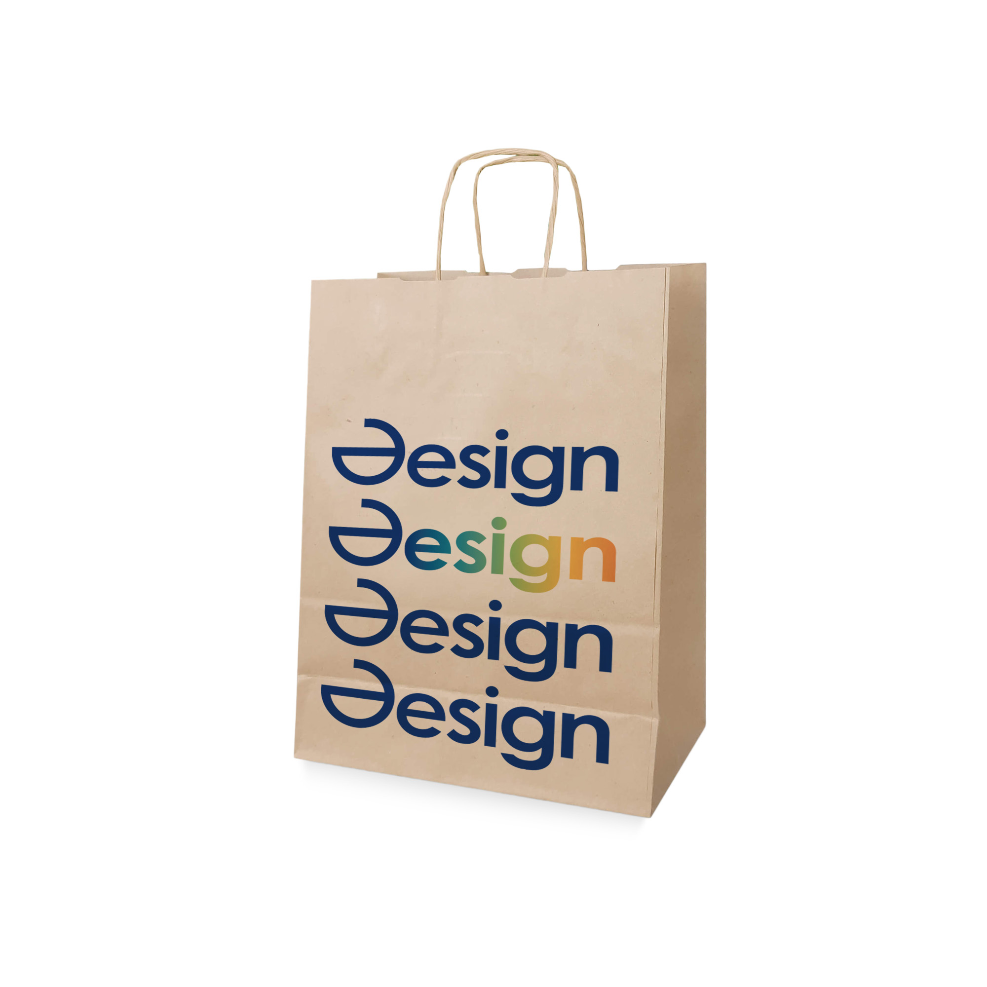 Sac en papier - A4 | Blanc ou brun | Meilleur prix | Poignée torsadée