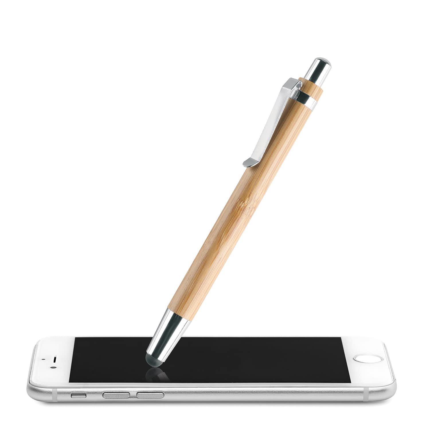 Stylet | Bambou | Boîtier ABS | Clip métallique