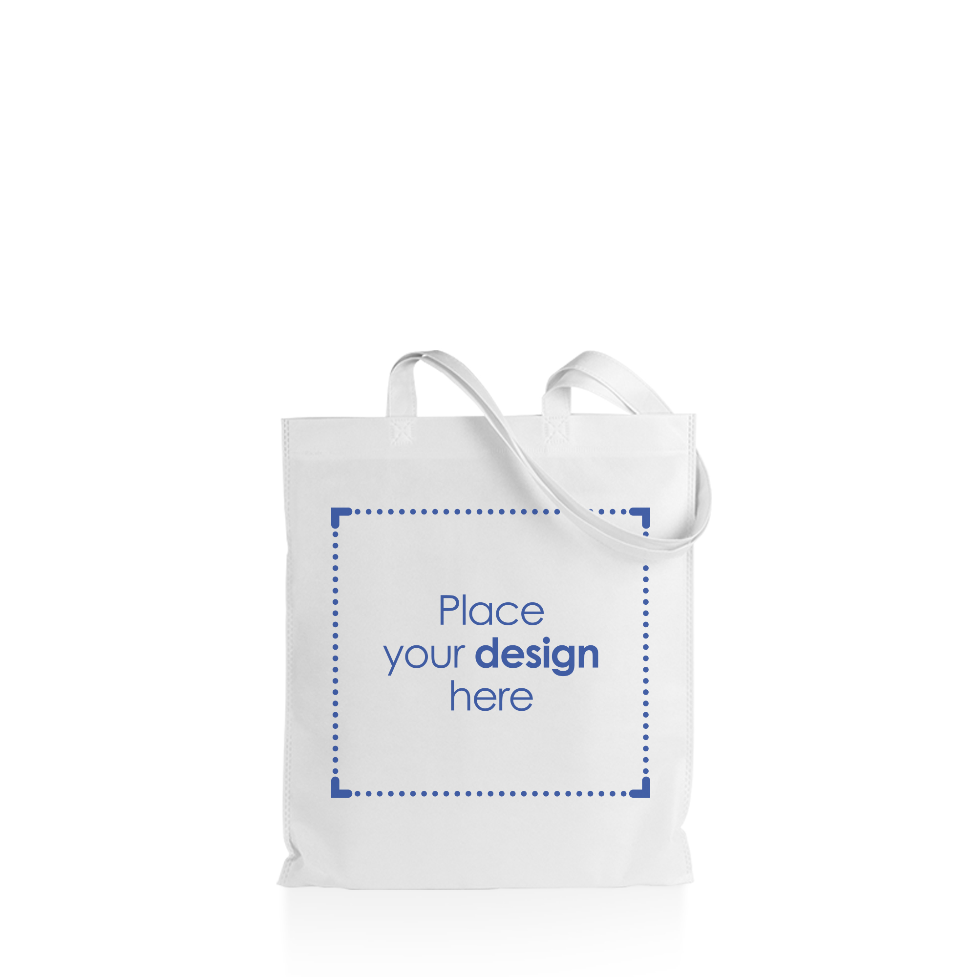 Sac fourre-tout coloré | 80 g/m² non-tissé | Longues anses | Impression une couleur