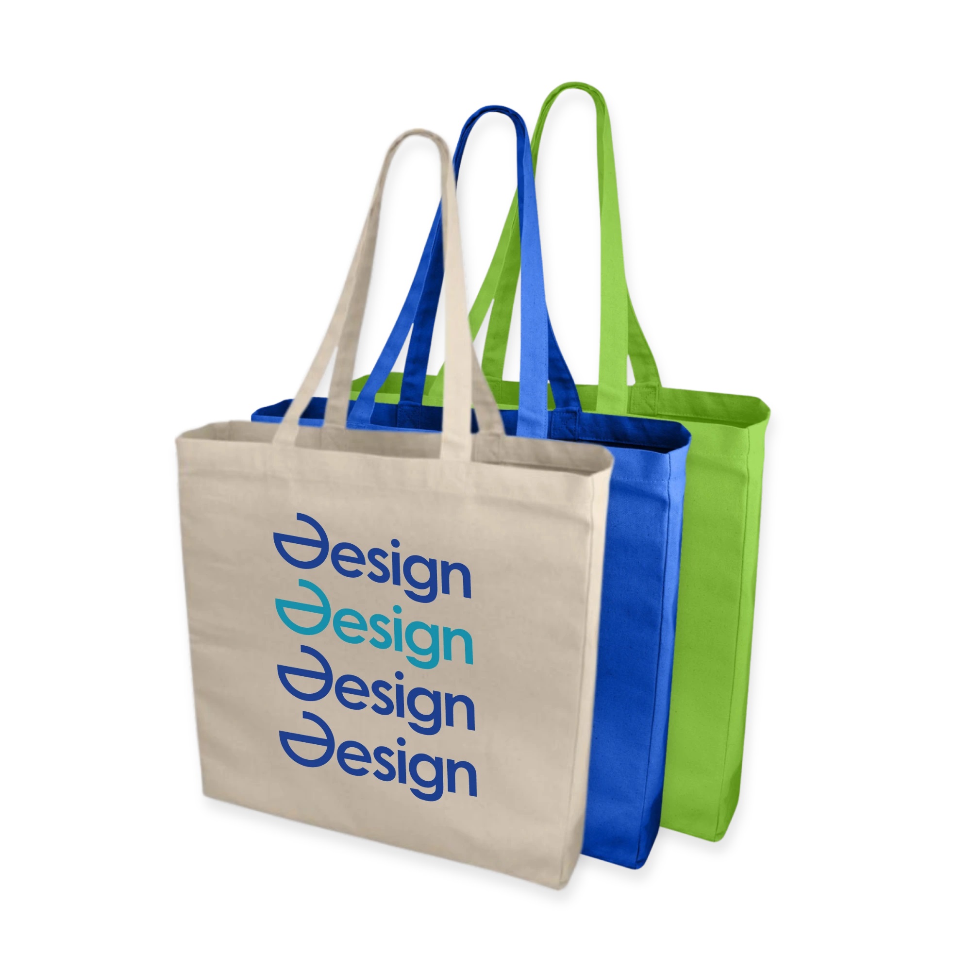 Sac shopper en toile - Colorée | Coton | 220 g/m² | Longues anses
