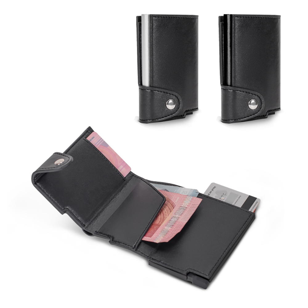 Porte-cartes RFID | Portefeuille | Aspect cuir PU