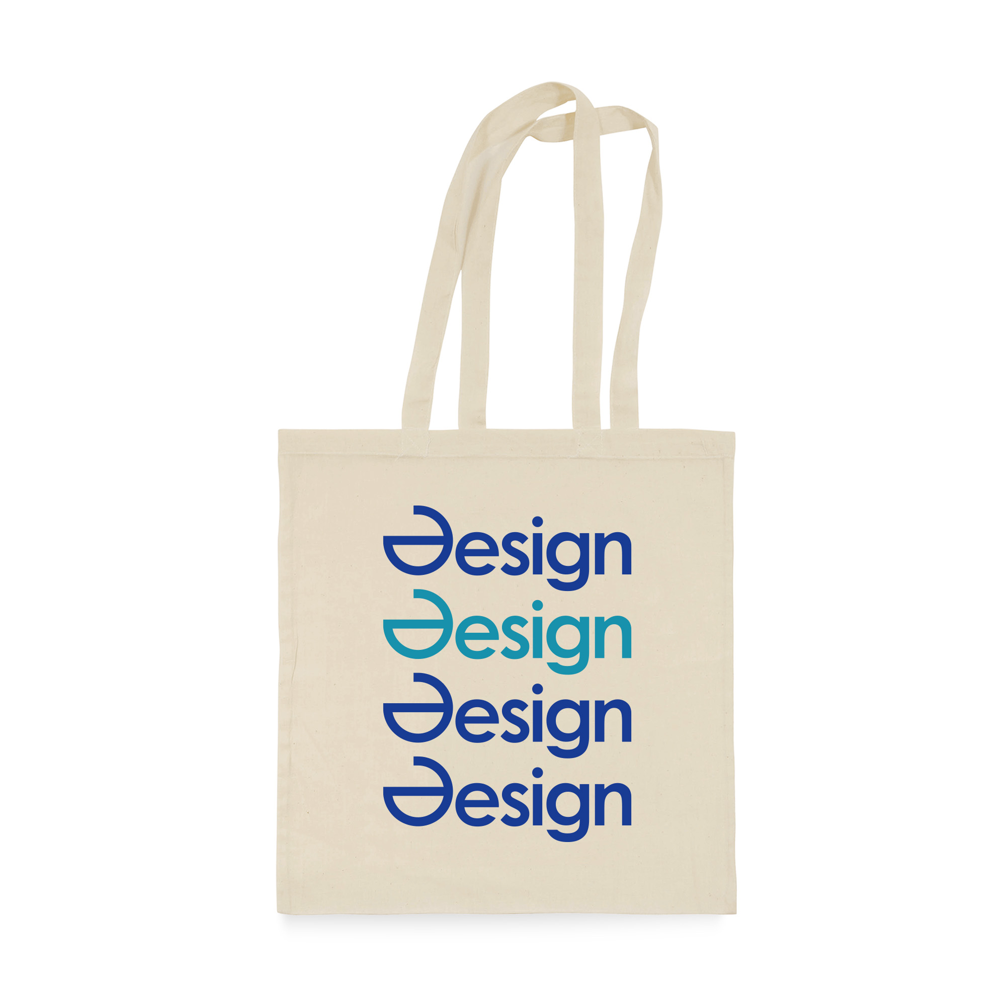 Sac en coton - Beige | 125 g/m² | Grande zone d'impression