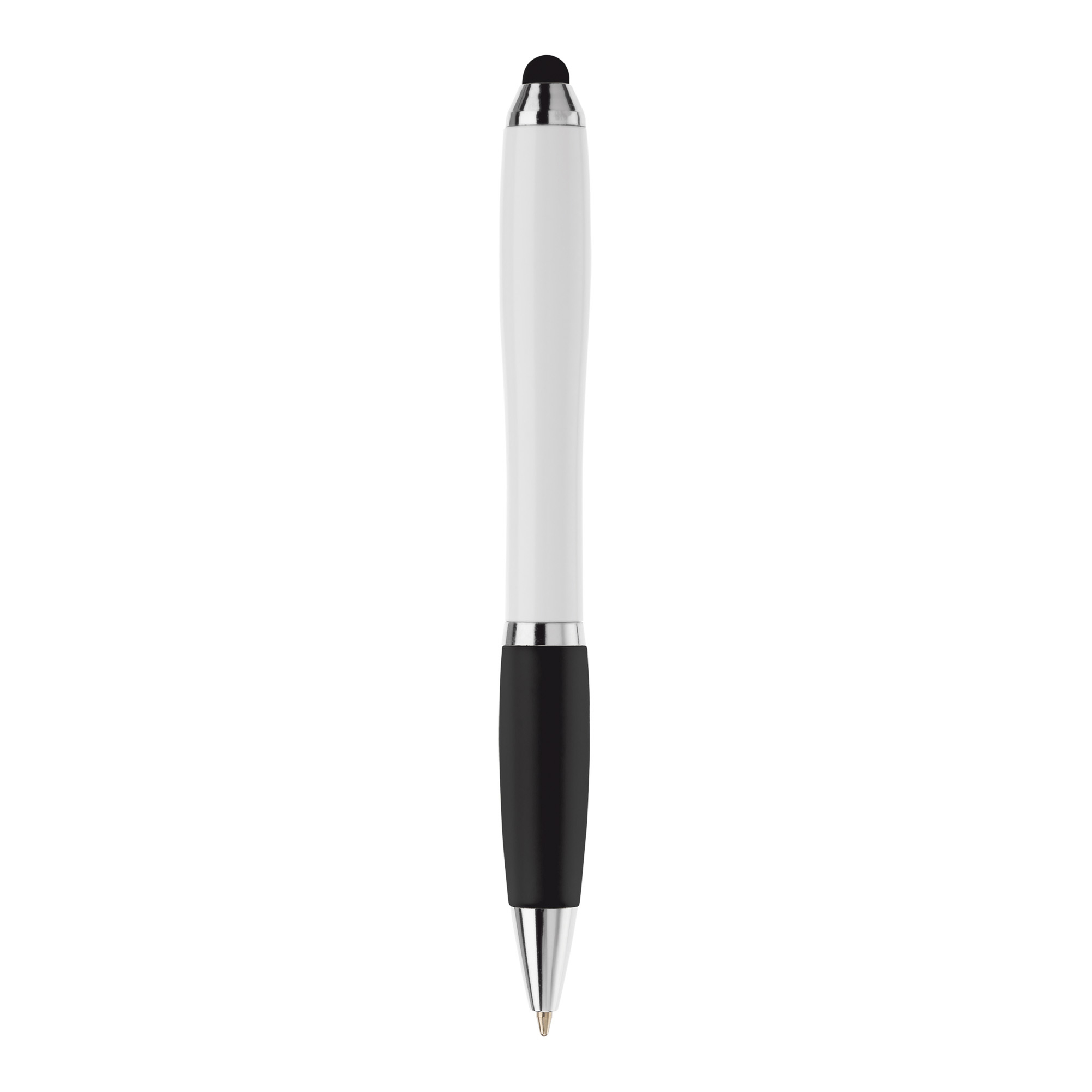 Touchpen – Quadrichromie | Avec grip en caoutchouc | Mécanisme rotatif