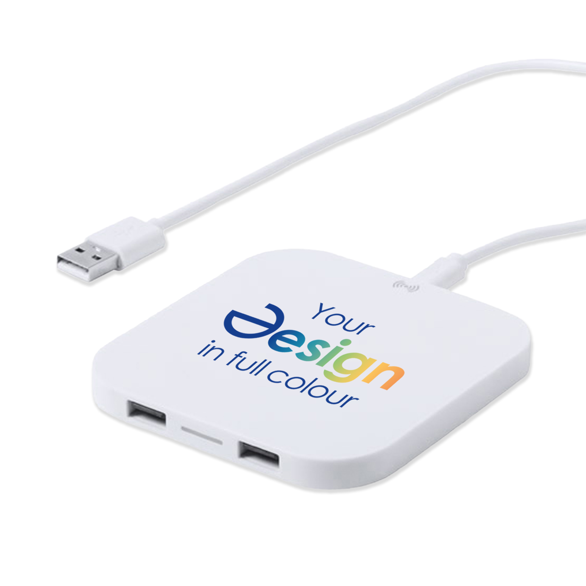 Chargeur sans fil - 2100 mAh | Deux ports USB | Plastique
