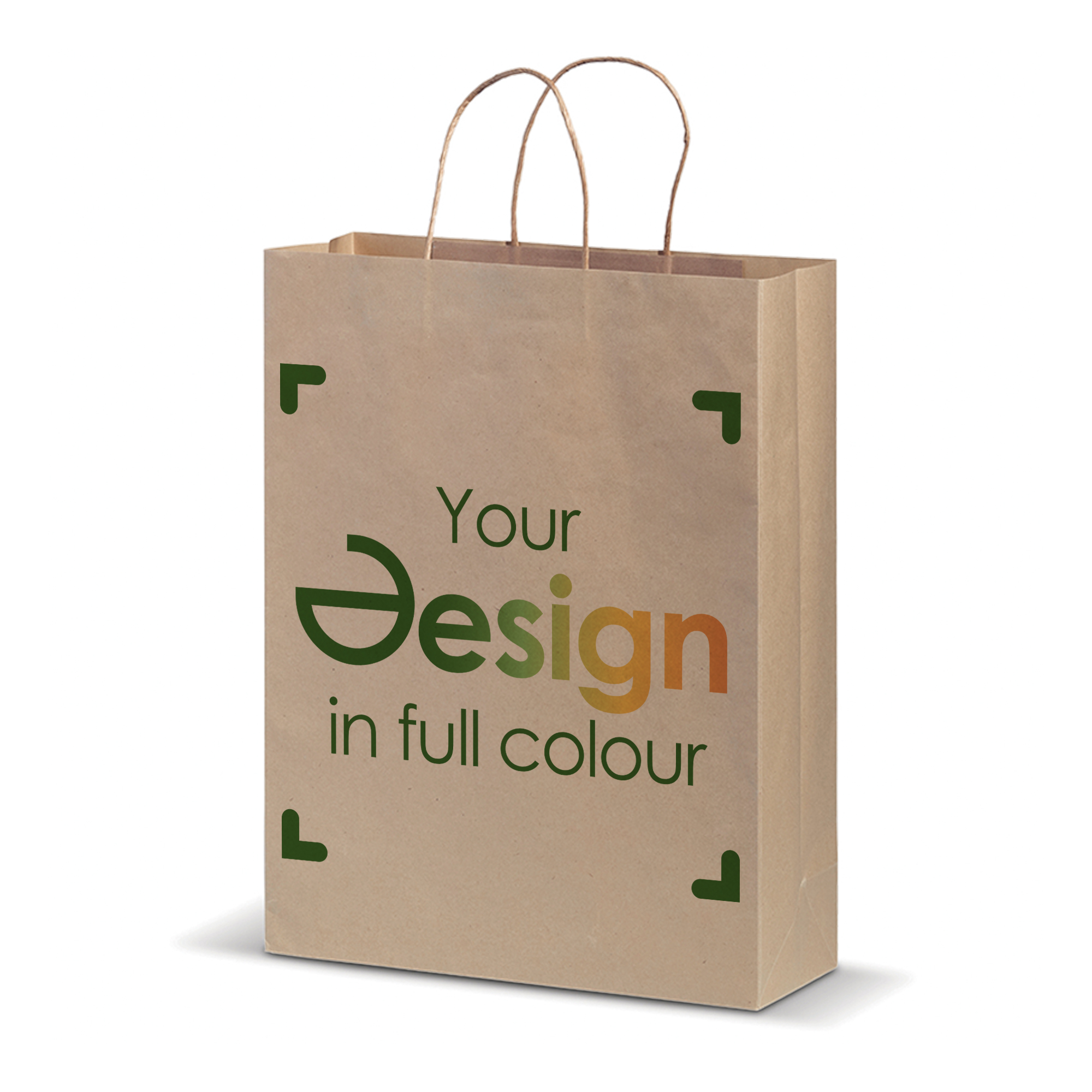 Sac en papier - A3 | Marron ou blanc | Fabriqué en Europe