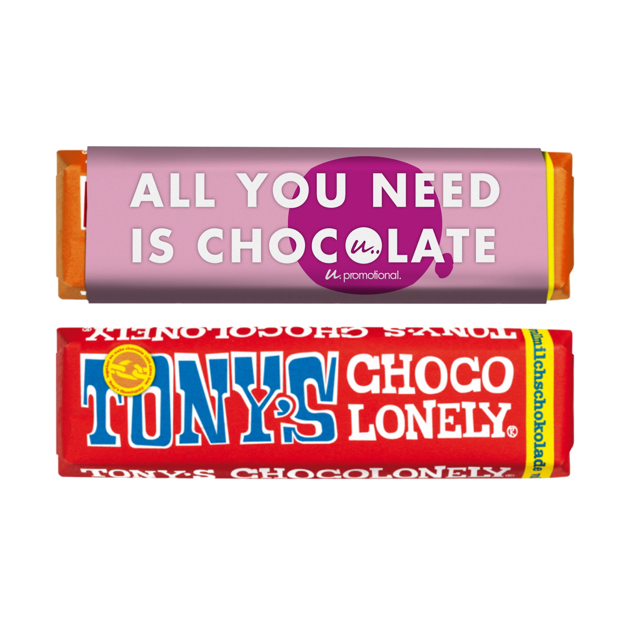 Tony's Chocolonely | Barre de chocolat | 50 grammes | Quadrichromie