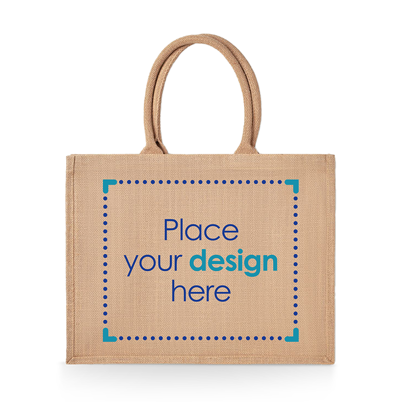 Sac de courses | Jute | Poignées courtes | Impression jusqu'à 4 couleurs