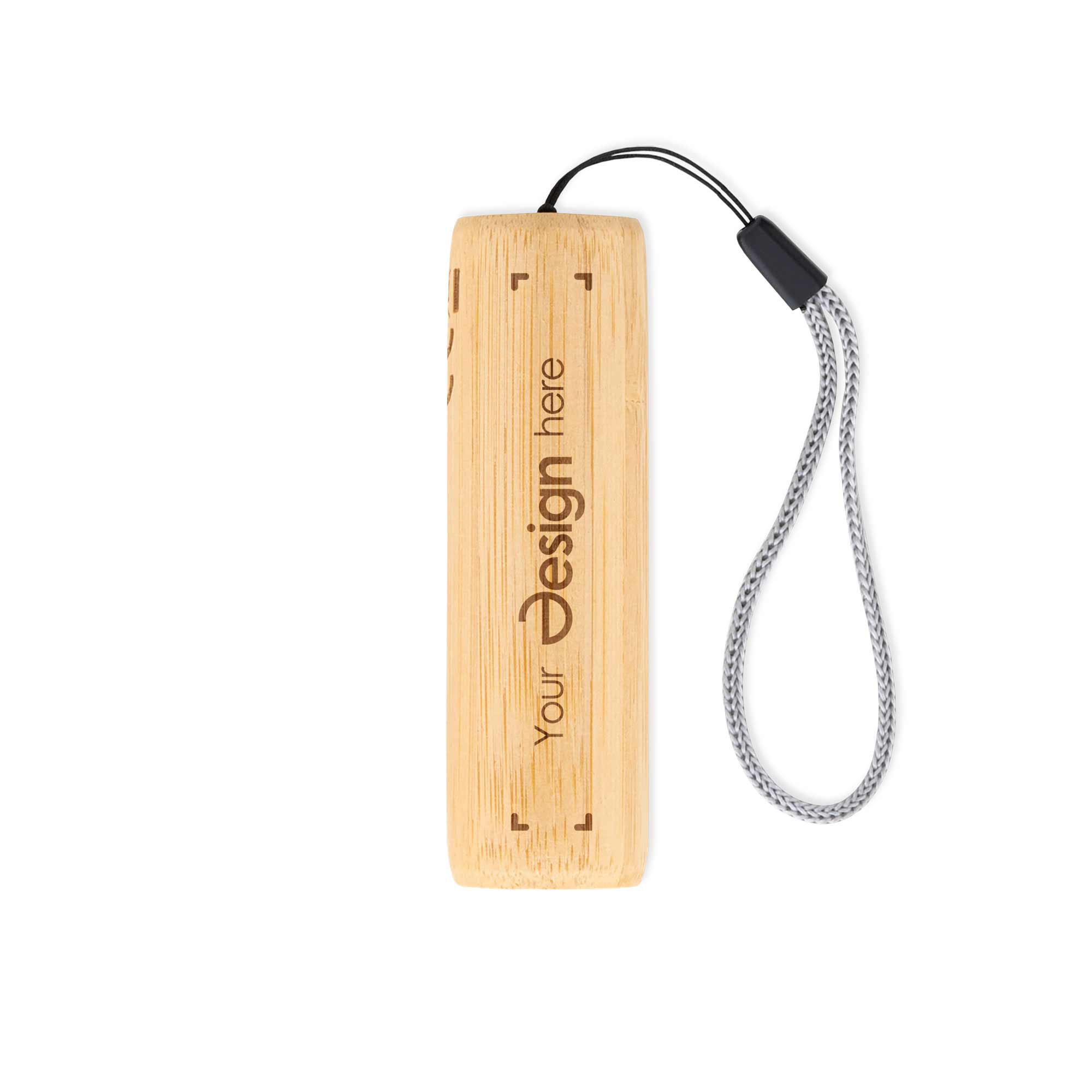 Lampe de Poche Rechargeable – Bambou | 320 mAh | 3 Modes d'Éclairage | Câble USB Inclus