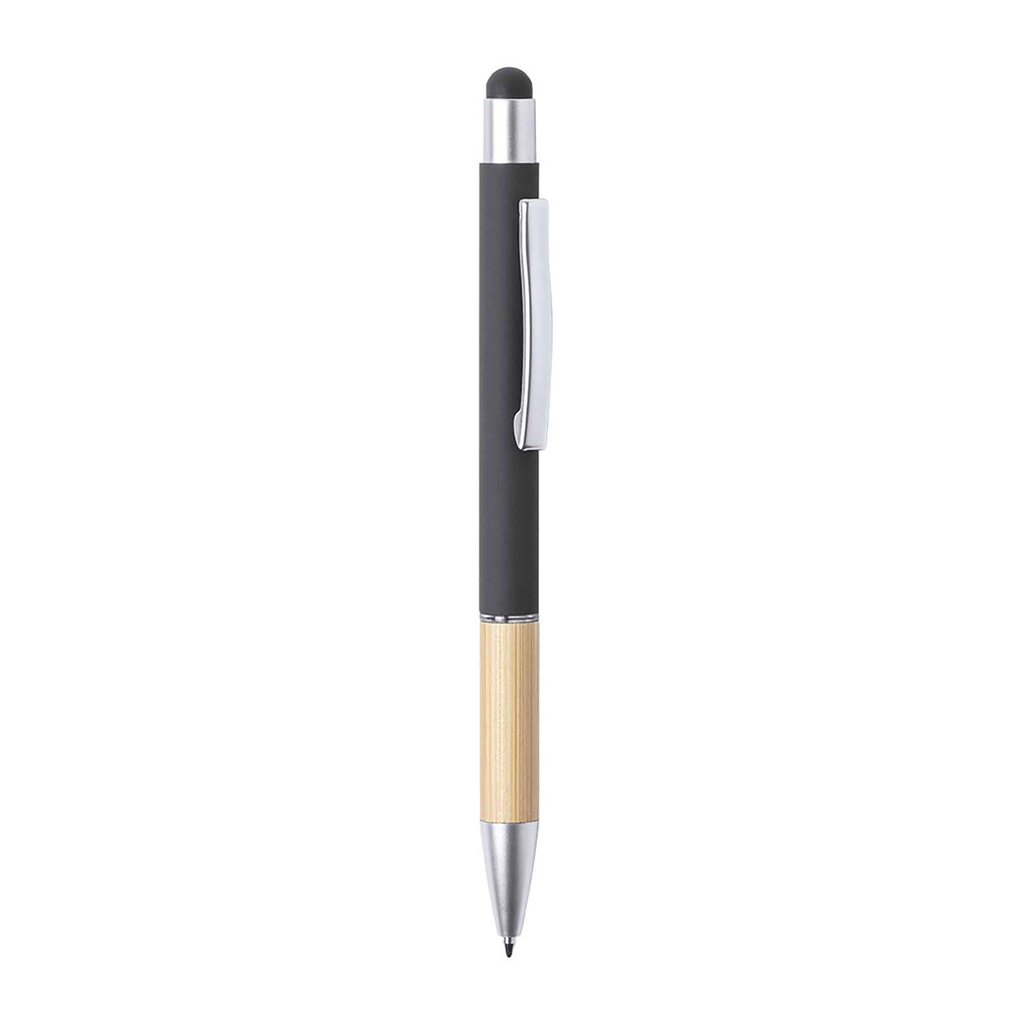 Stylo tactile | Encre bleue | Bambou | Gravure