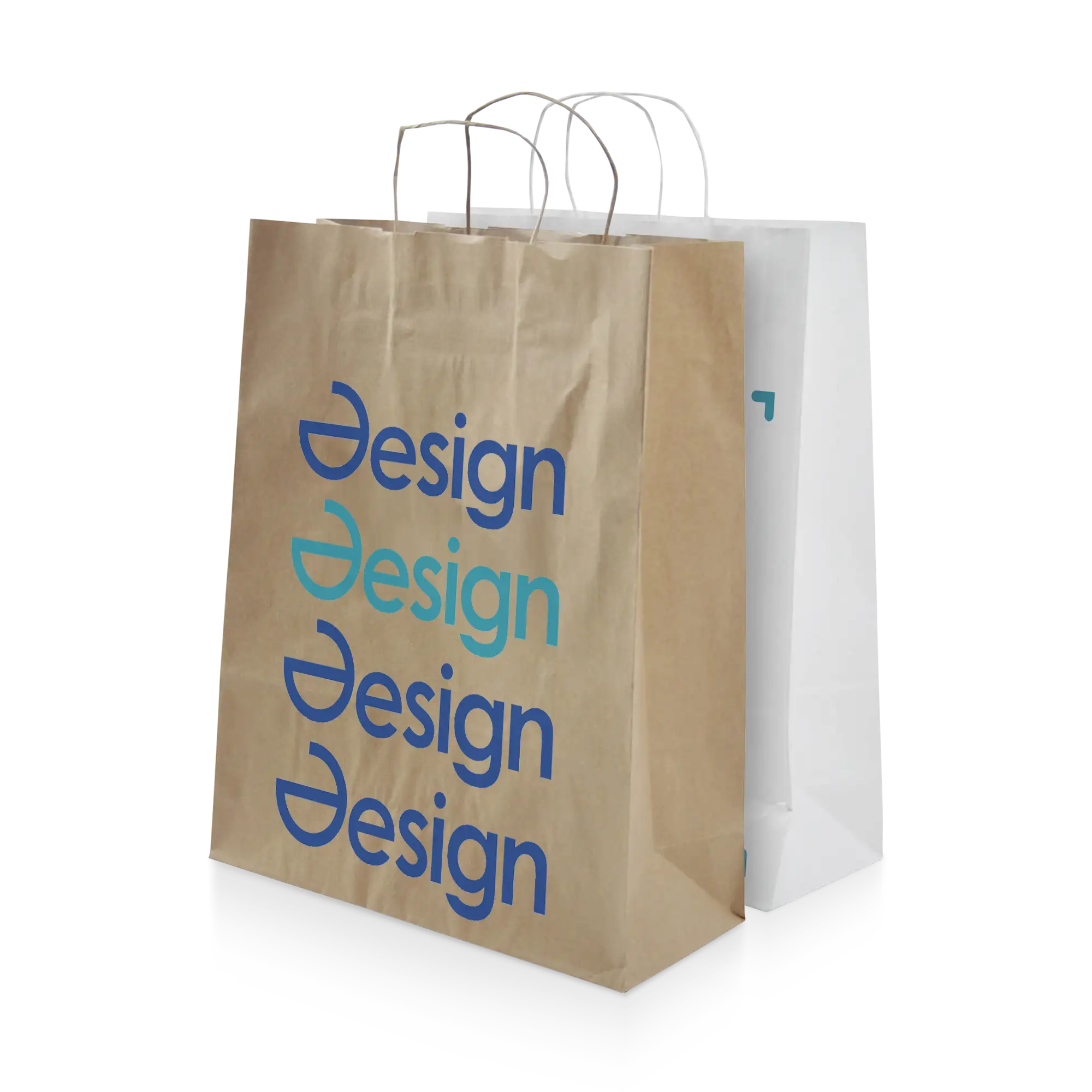 Sac en papier - A3 | Marron ou blanc | Fabriqué en Europe