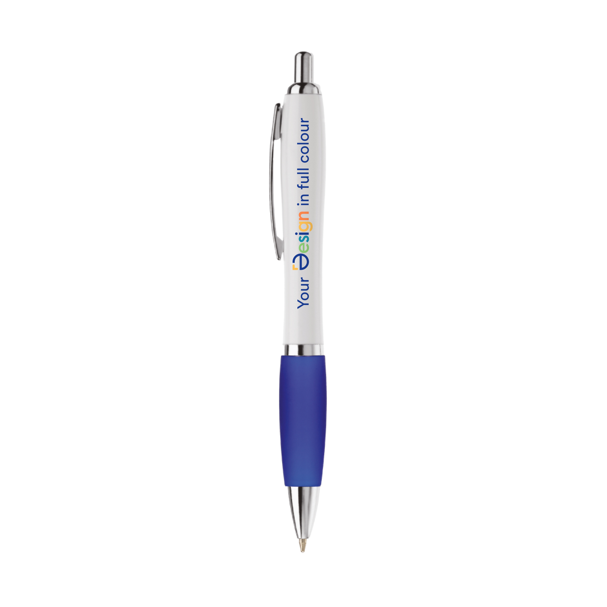 Stylo | Avec grip en caoutchouc | Quadrichromie