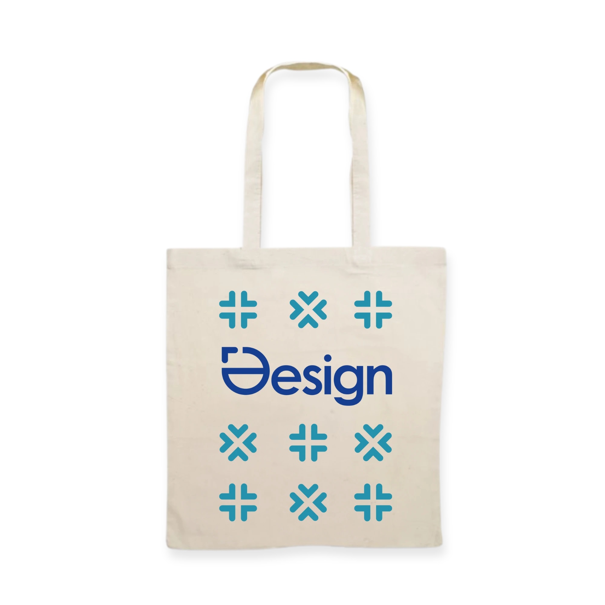 Sac en coton Hamburg - Beige | 140 g/m² | Grande zone d'impression | Impression 1-4 couleurs