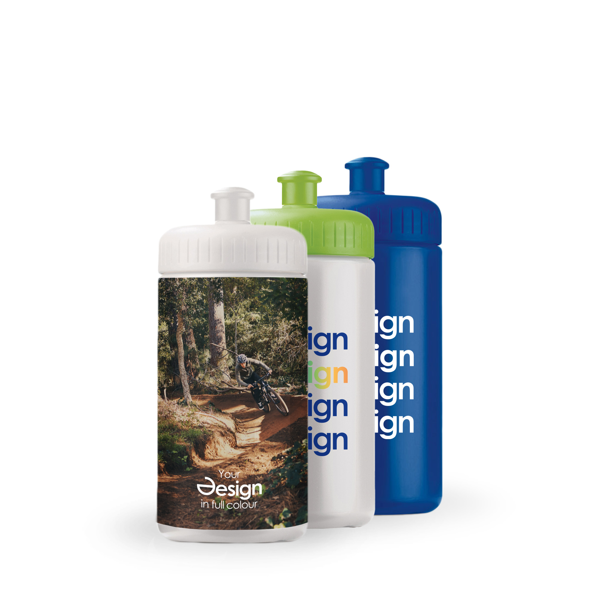 Bidon - 500 ml | Bouchon coloré | Étanche