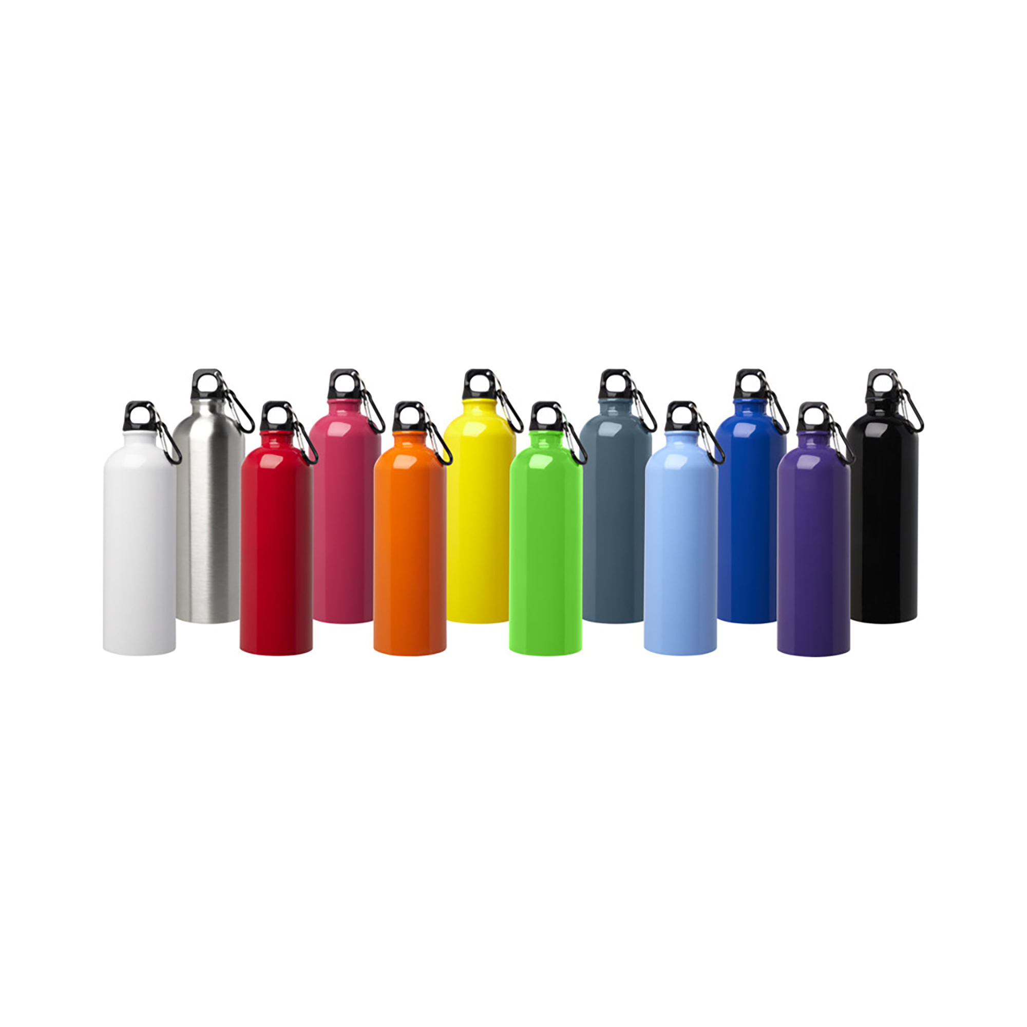 Gourde – 750 ml | Acier Inox Recyclé | Simple Paroi | Mousqueton