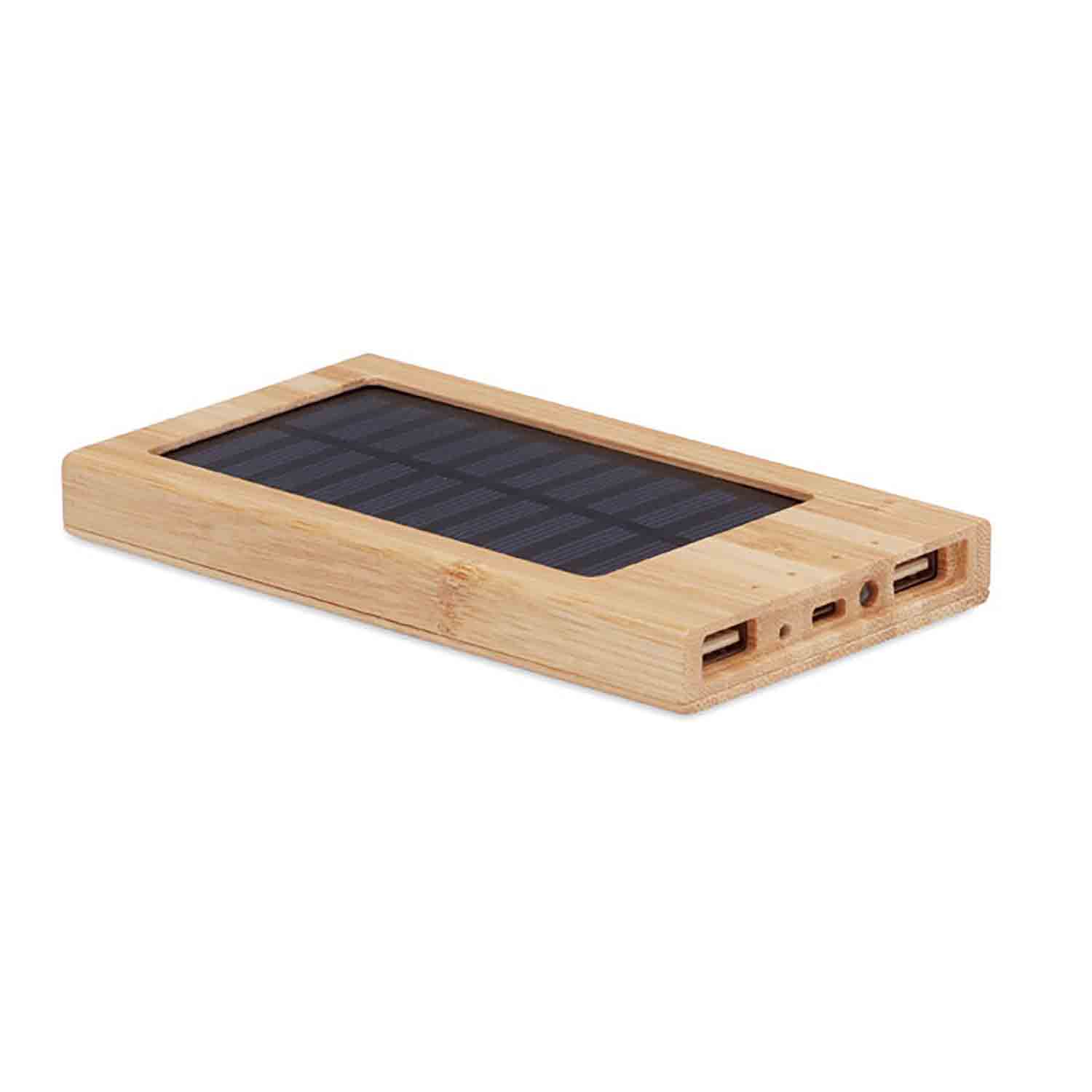 Batterie externe | Bambou | Solaire éco | 4000 mAh