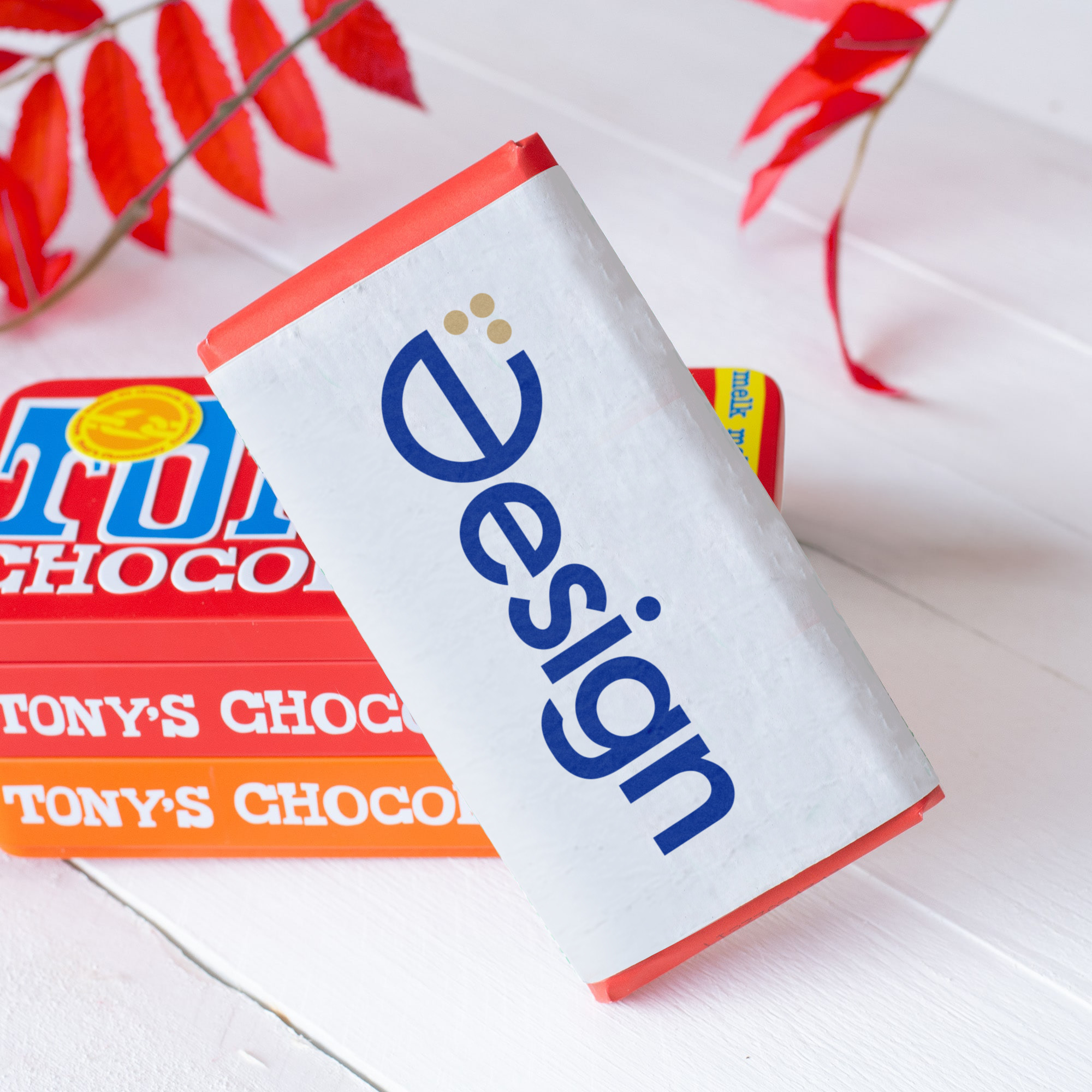 Tony's Chocolonely | Barre de chocolat | Avec pochette en papier ensemencé | Impression sur toute la surface