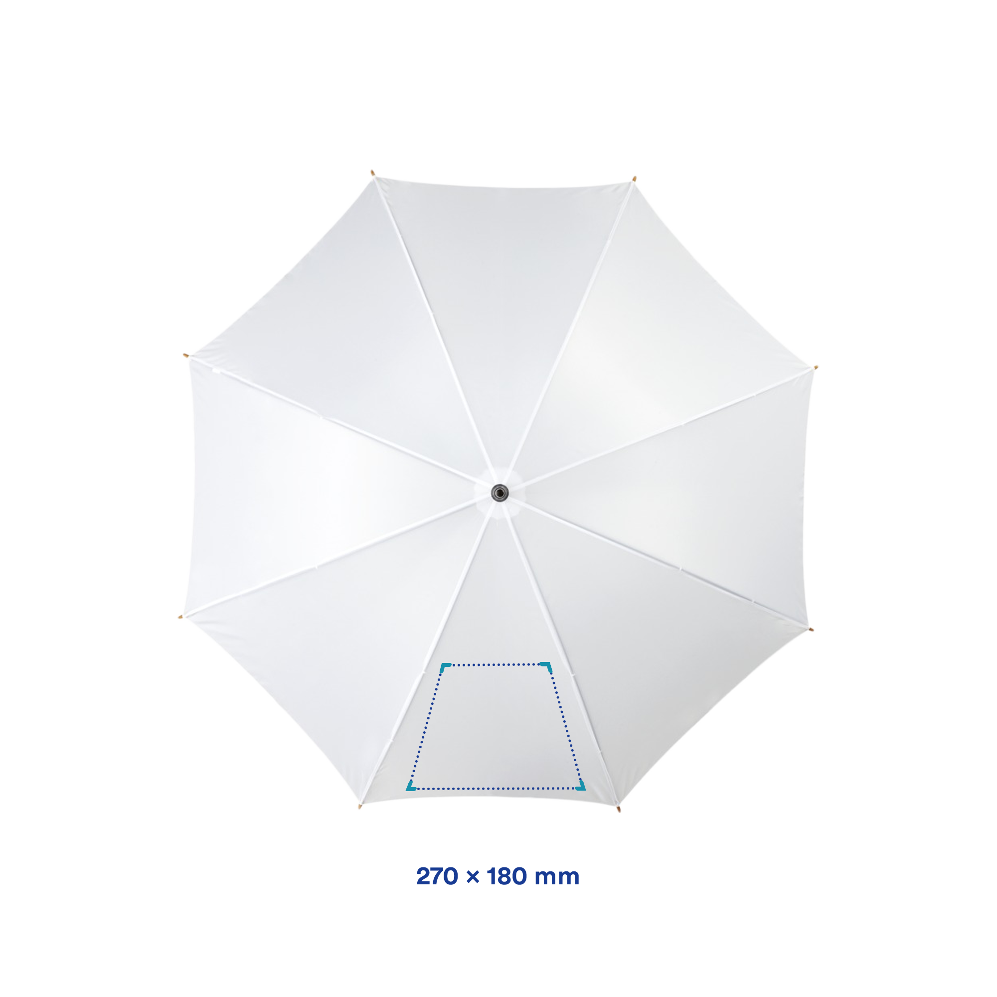 Parapluie coloré - Ø 106 cm | Automatique | Impression jusqu'à 2 couleurs