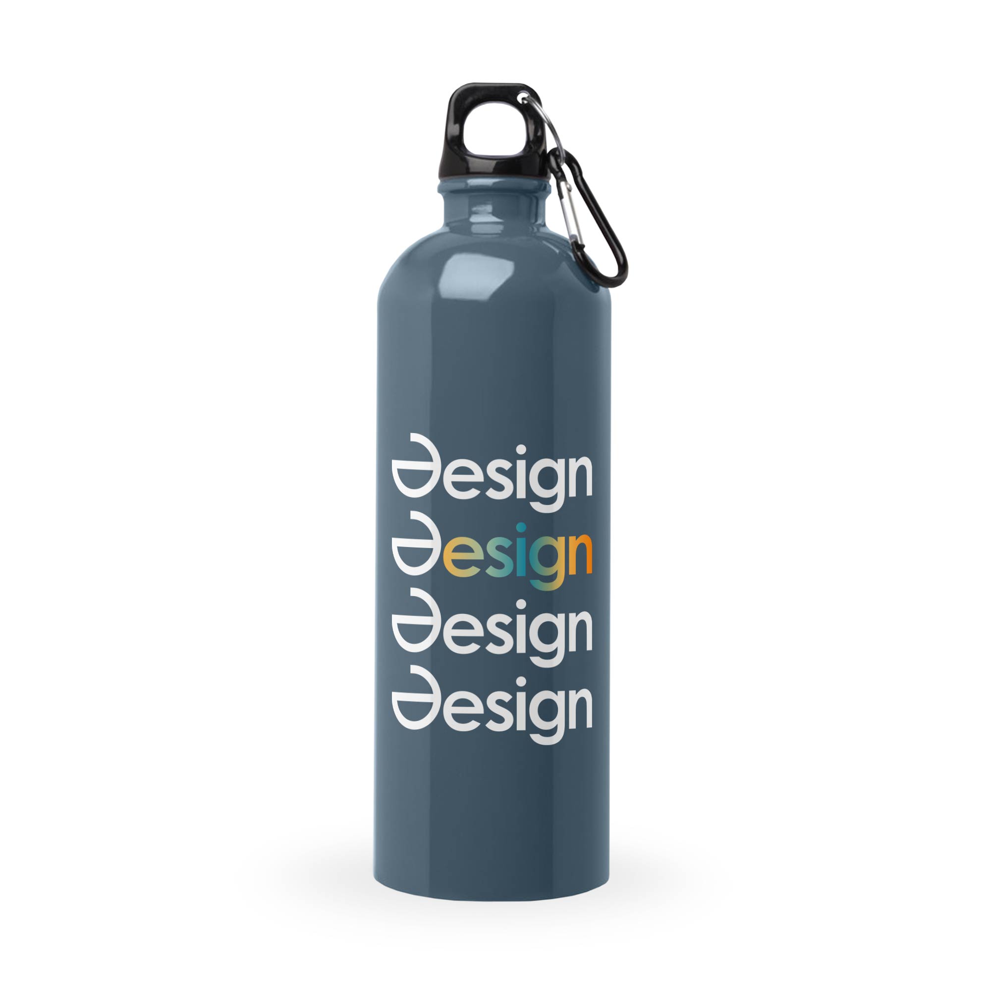 Gourde – 750 ml | Acier Inox Recyclé | Simple Paroi | Mousqueton