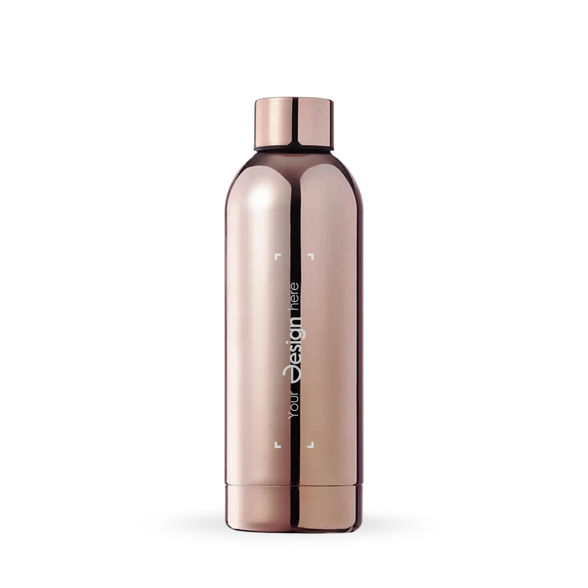 Bouteille en cuivre inoxydable - 750 ml | Bouchon à vis | Quadrichomie