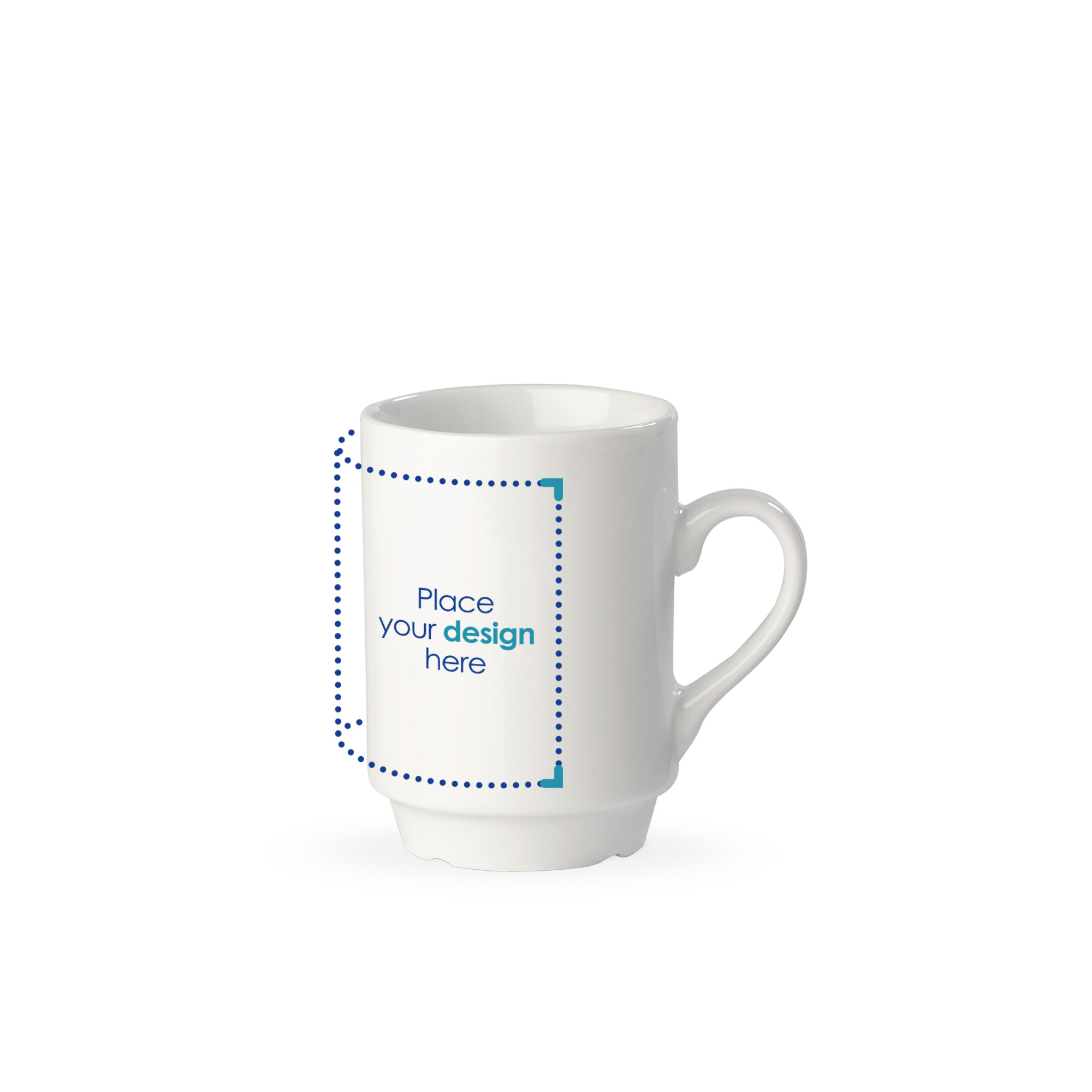 Mug empilable - 160 ml | Porcelaine | Impression jusqu'à 4 couleurs