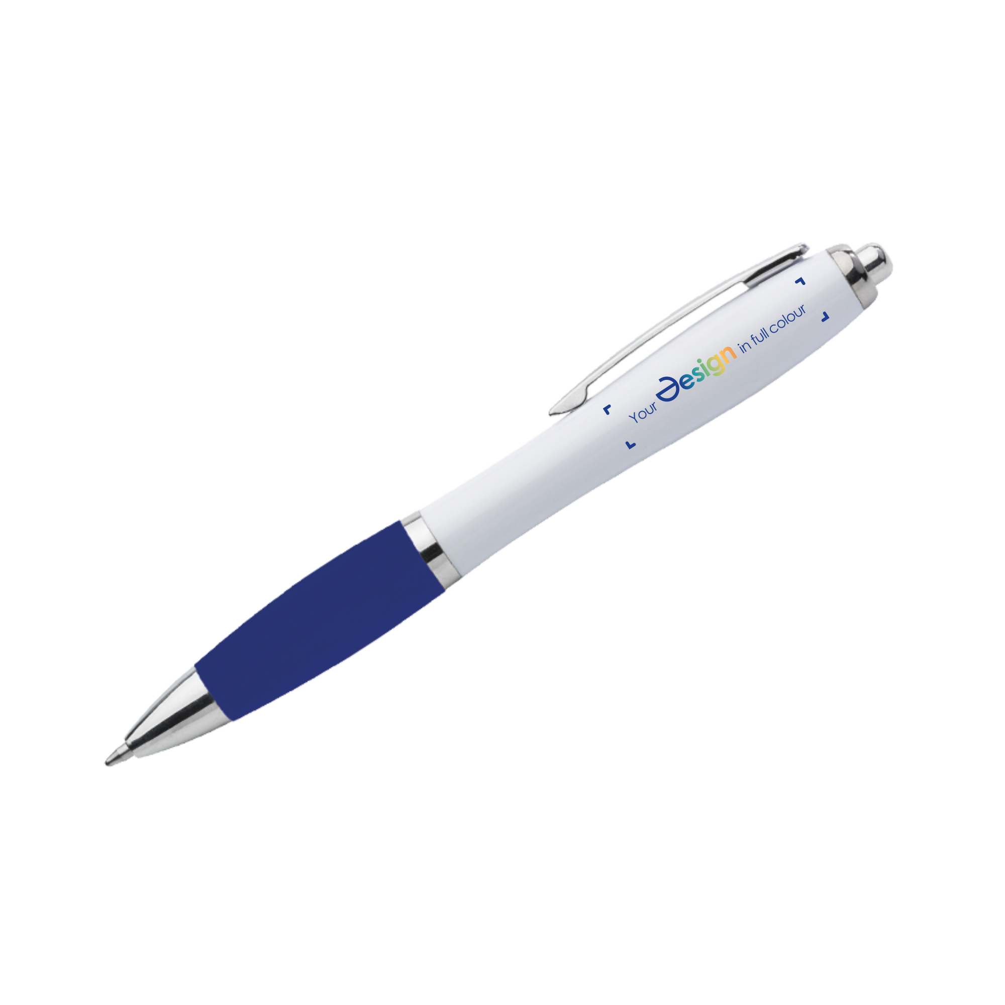 Stylo – Hardcolour | Encre bleue | Bouton-poussoir | Finition brillante