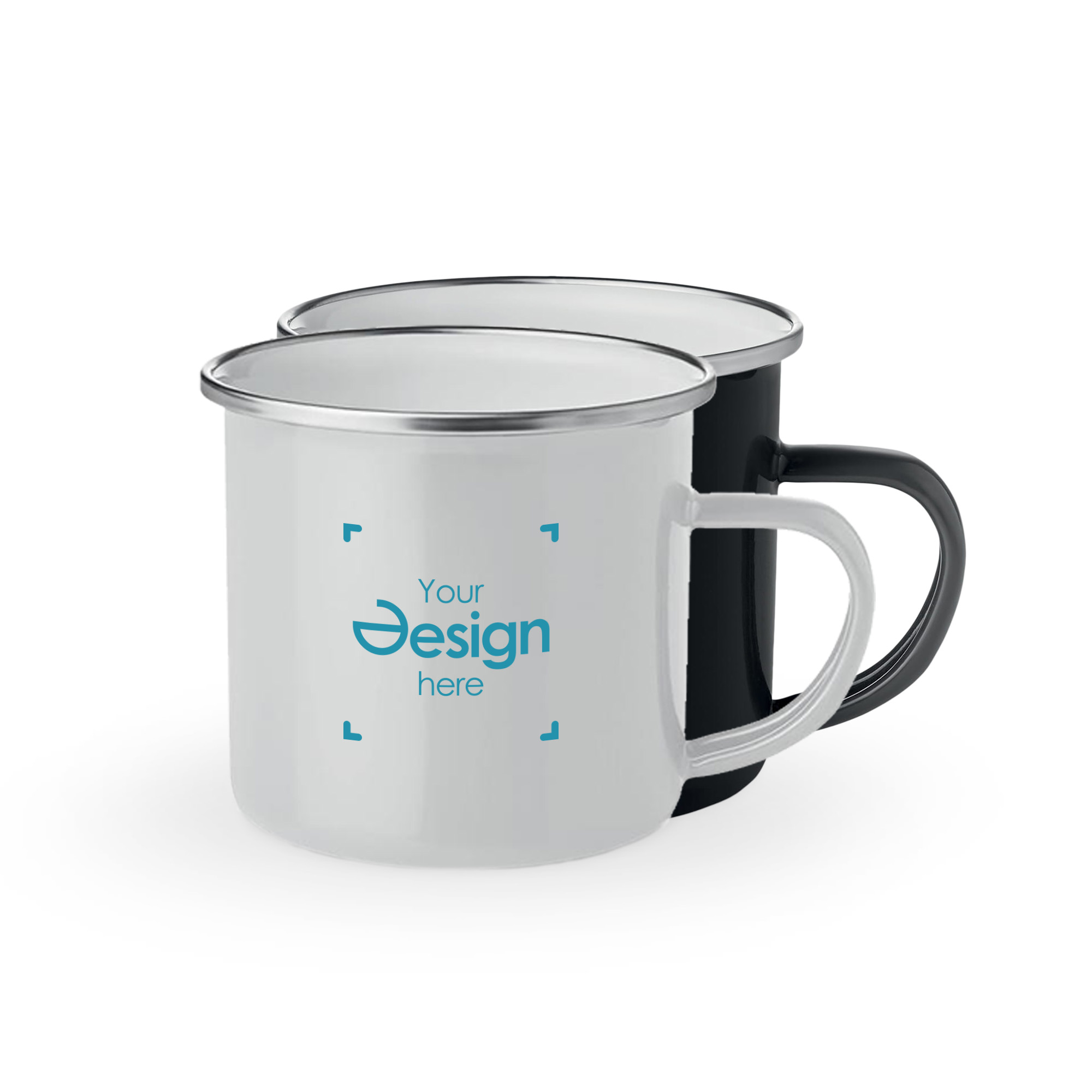 Mug en émail - 350 ml | Métal et émail | Emballé individuellement