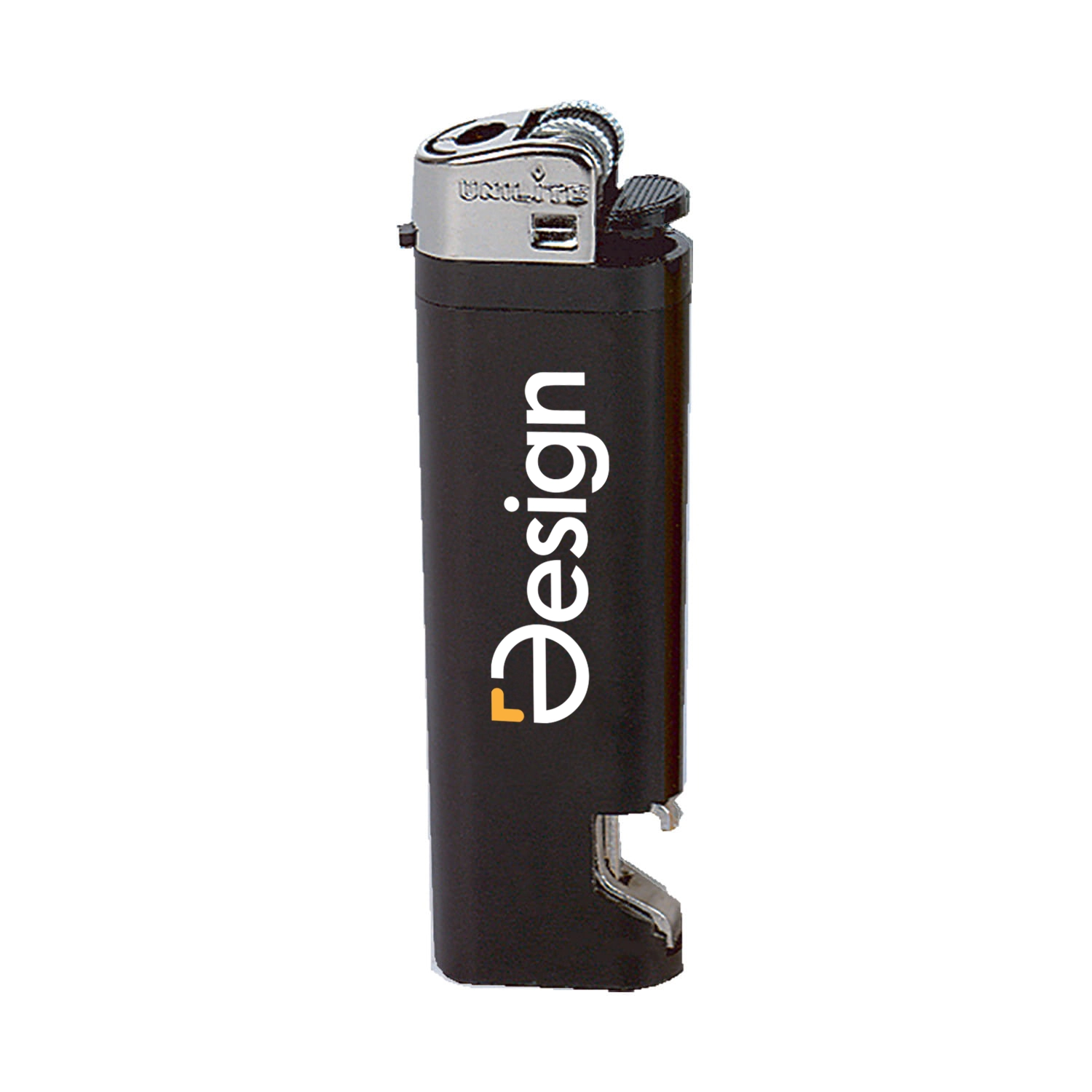 Briquet | Plastique et acier | Avec décapsuleur | Quadrichromie
