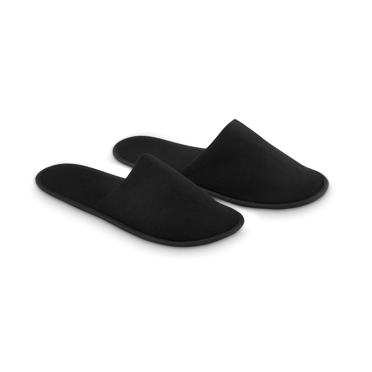 Chaussons d'hôtel - Polyester | Taille 43-44 | Blanc et noir