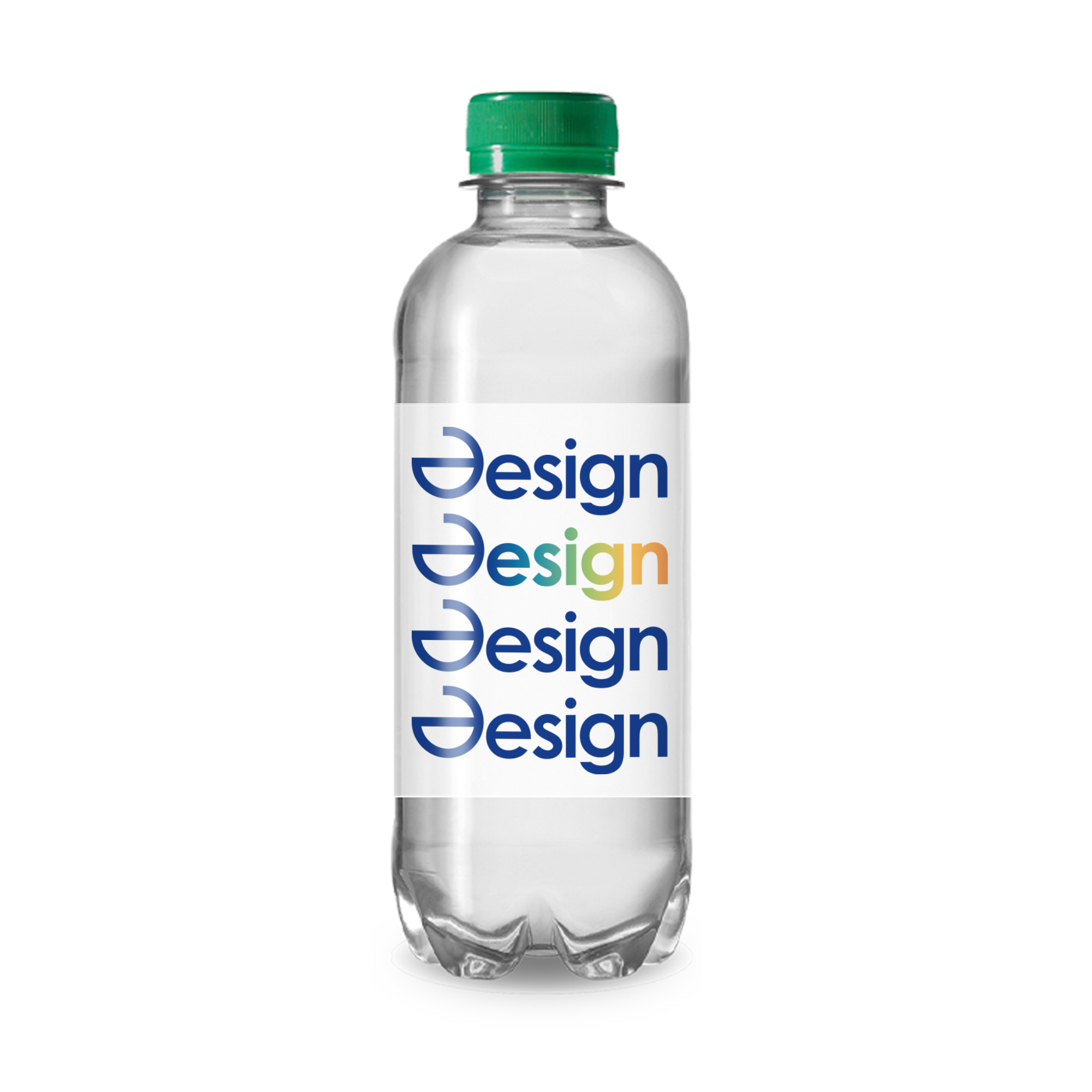 Bouteilles d’eau en R-PET - 330 ml | Eau plate | Étiquette en Quadrichromie