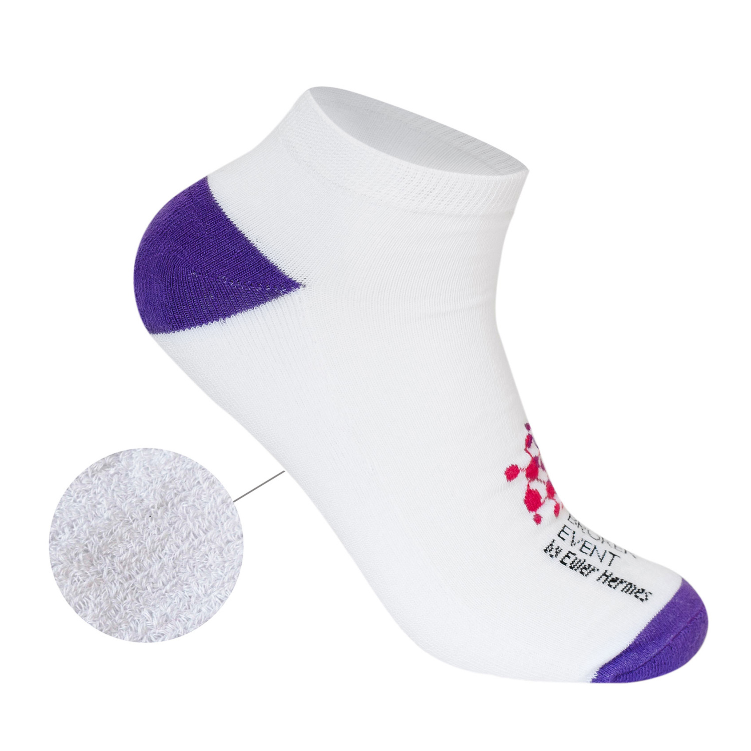 Chaussettes à la cheville | Personnalisées | Fabriquées en Europe | Avec jusqu'à 4 couleurs