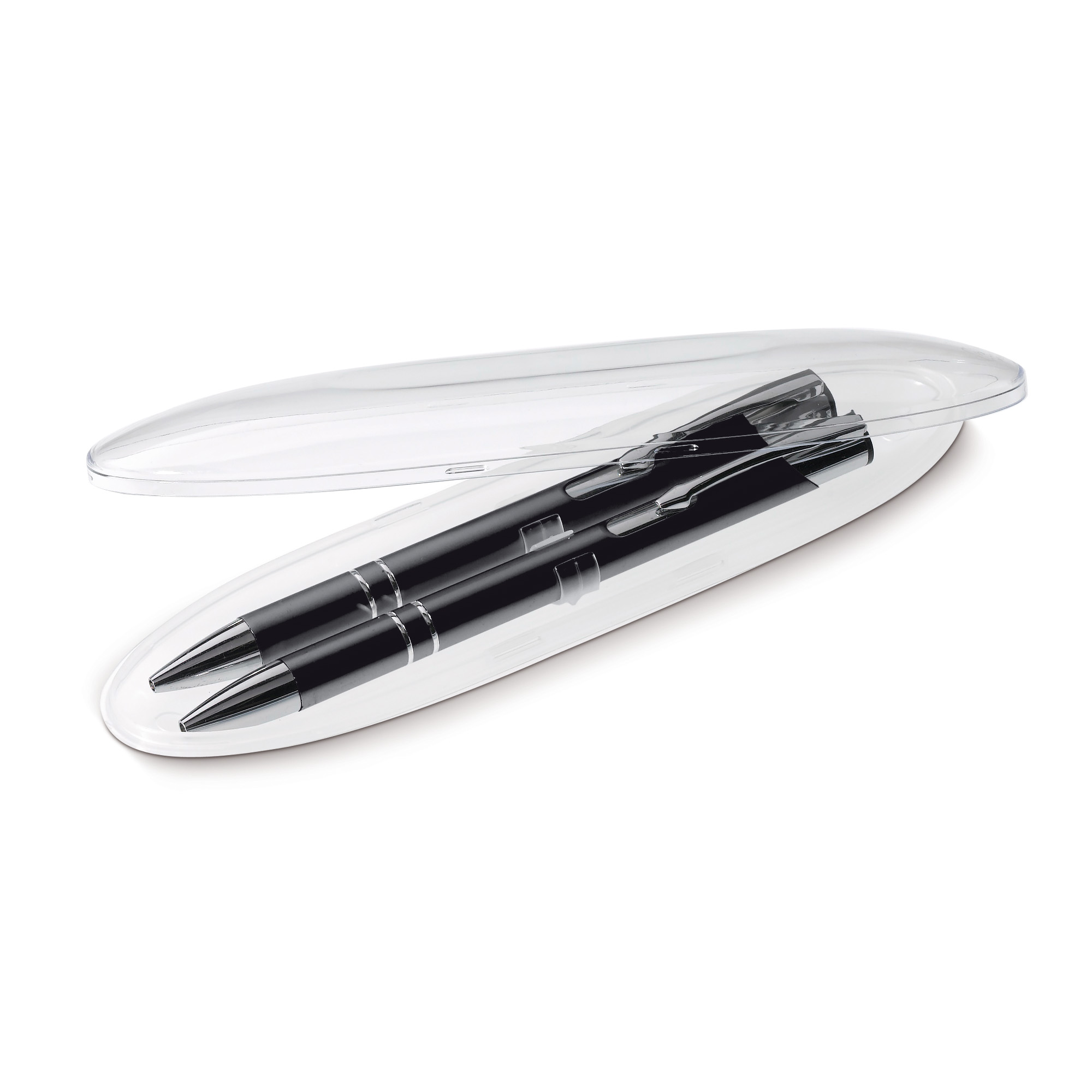 Set d'écriture | Stylo à bille et porte-mine | Métal et aluminium | Encre bleue
