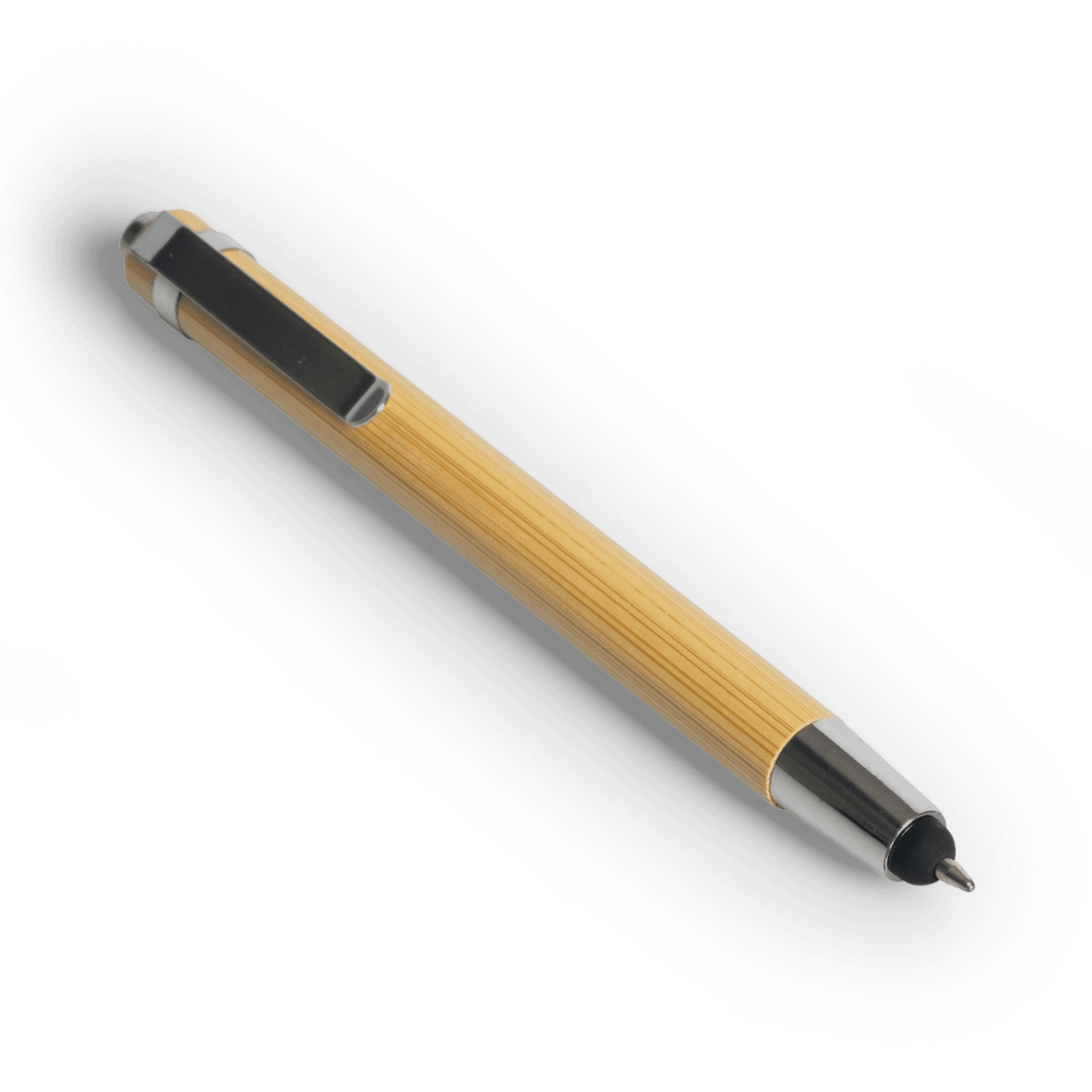 Stylet | Bambou | Boîtier ABS | Clip métallique