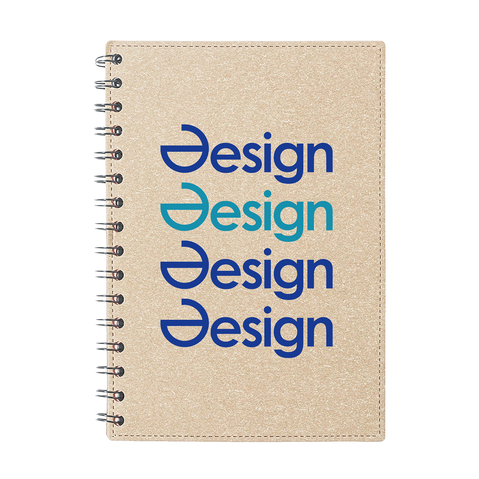 Carnet A5 | Carton recyclé | Ligné | Impression jusqu'à 4 couleurs