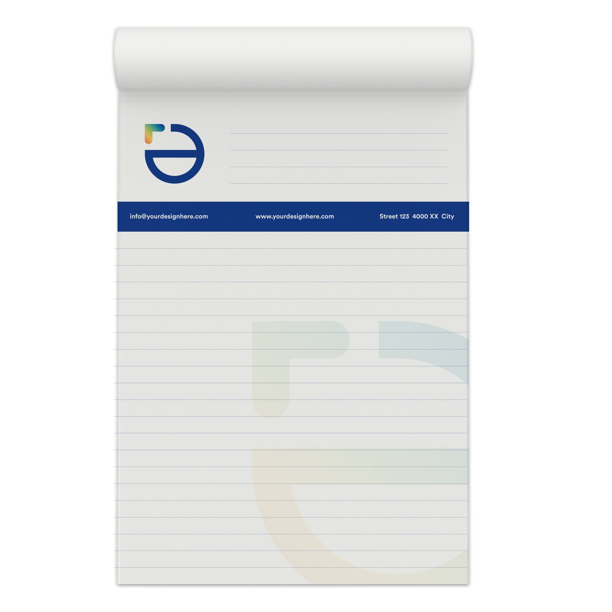 Bloc-notes - A4 | 25-100 feuilles lignées | Quadrichromie