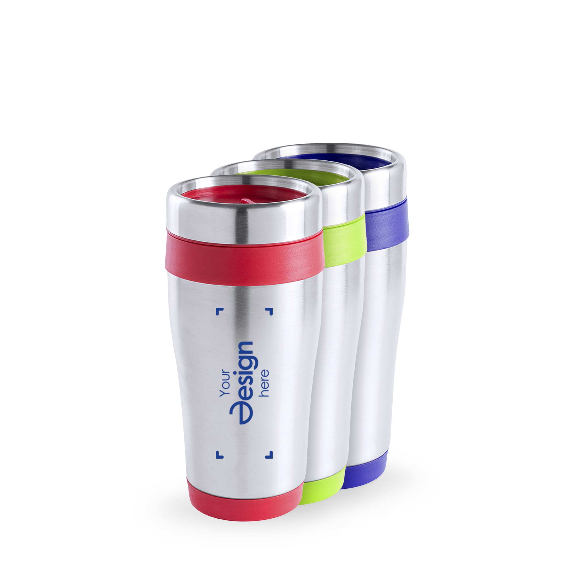 Mug isotherme - 450 ml | Acier inoxydable | Impression 1 couleur