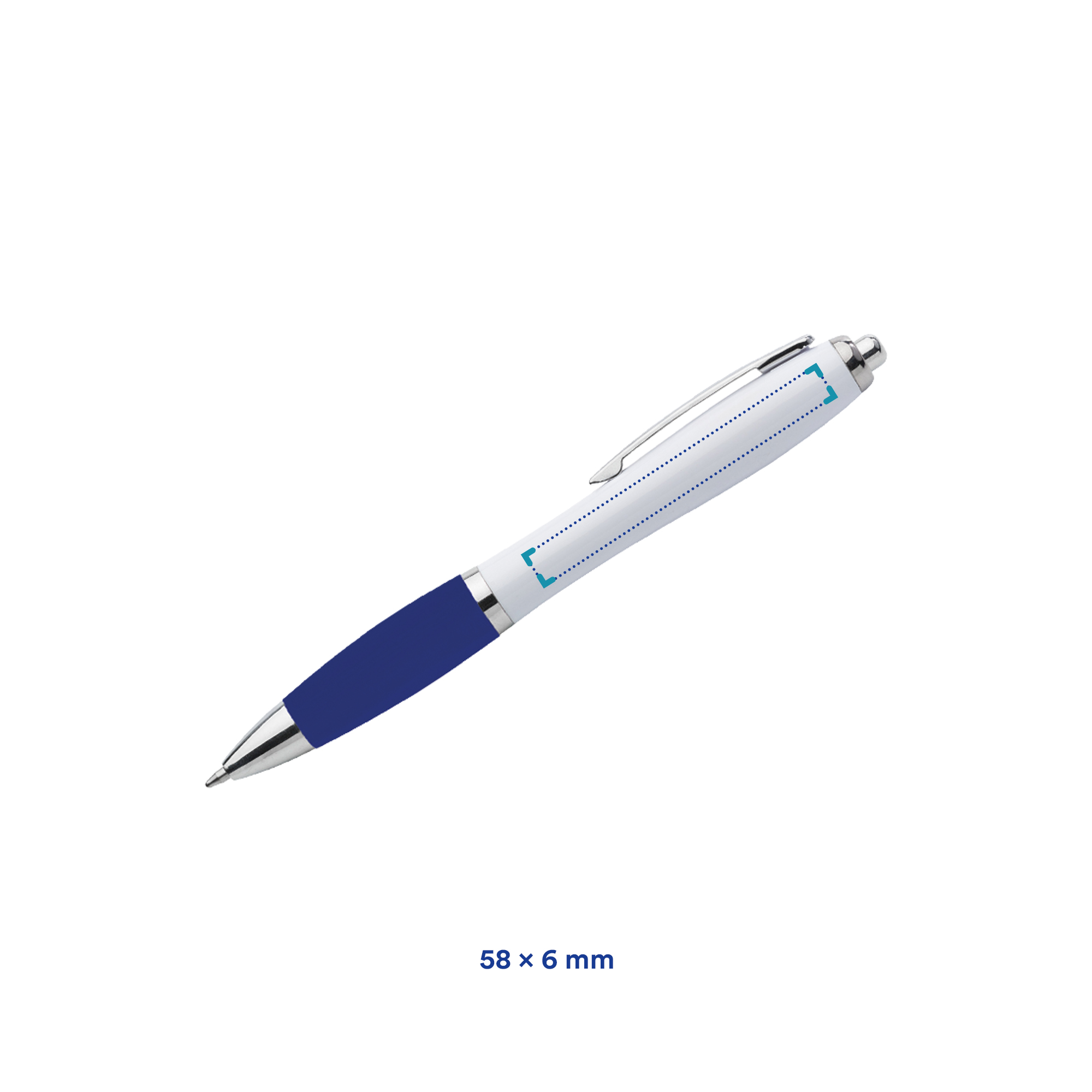Stylo | Avec grip en caoutchouc | Quadrichromie