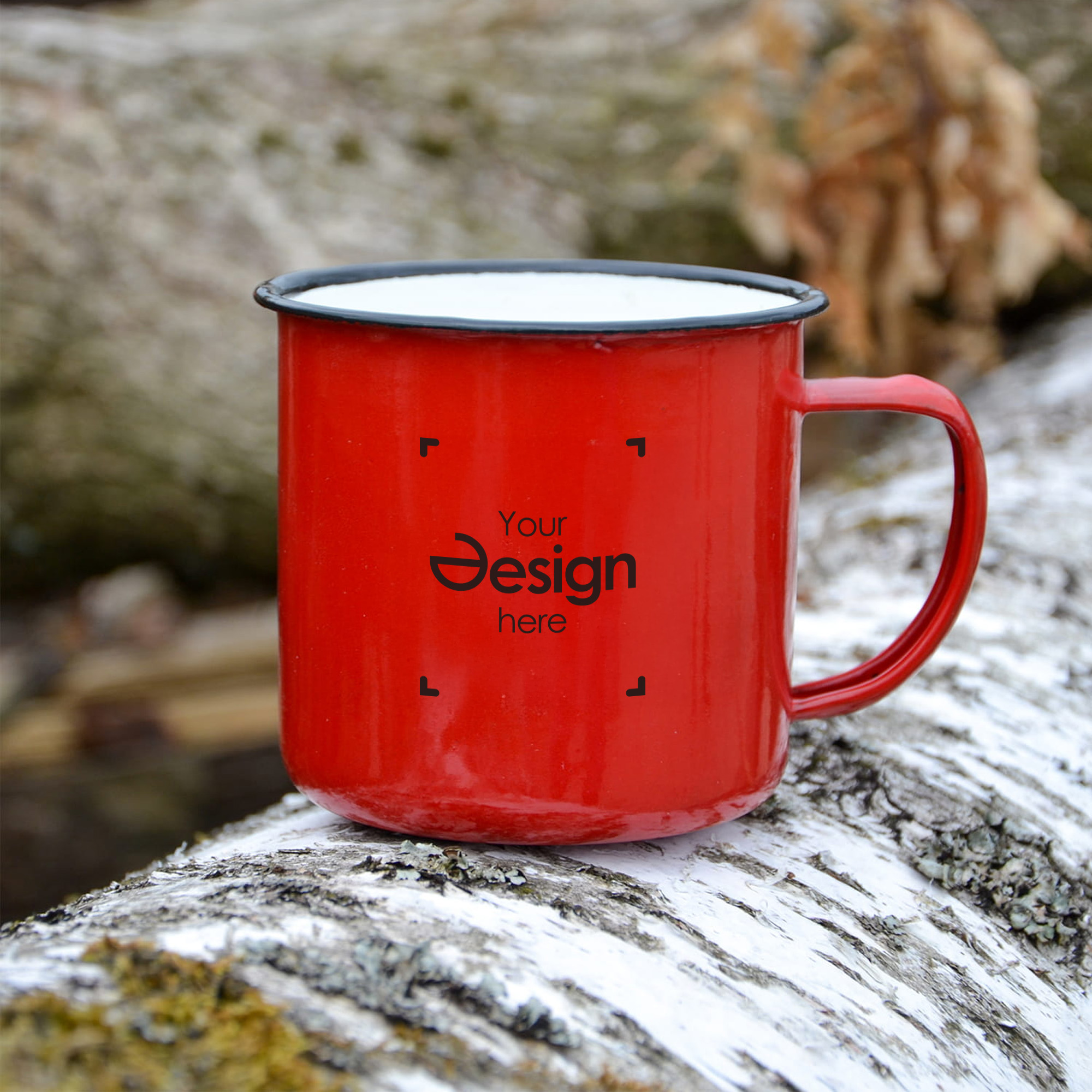 Mug en émail - 350 ml | Design vintage
